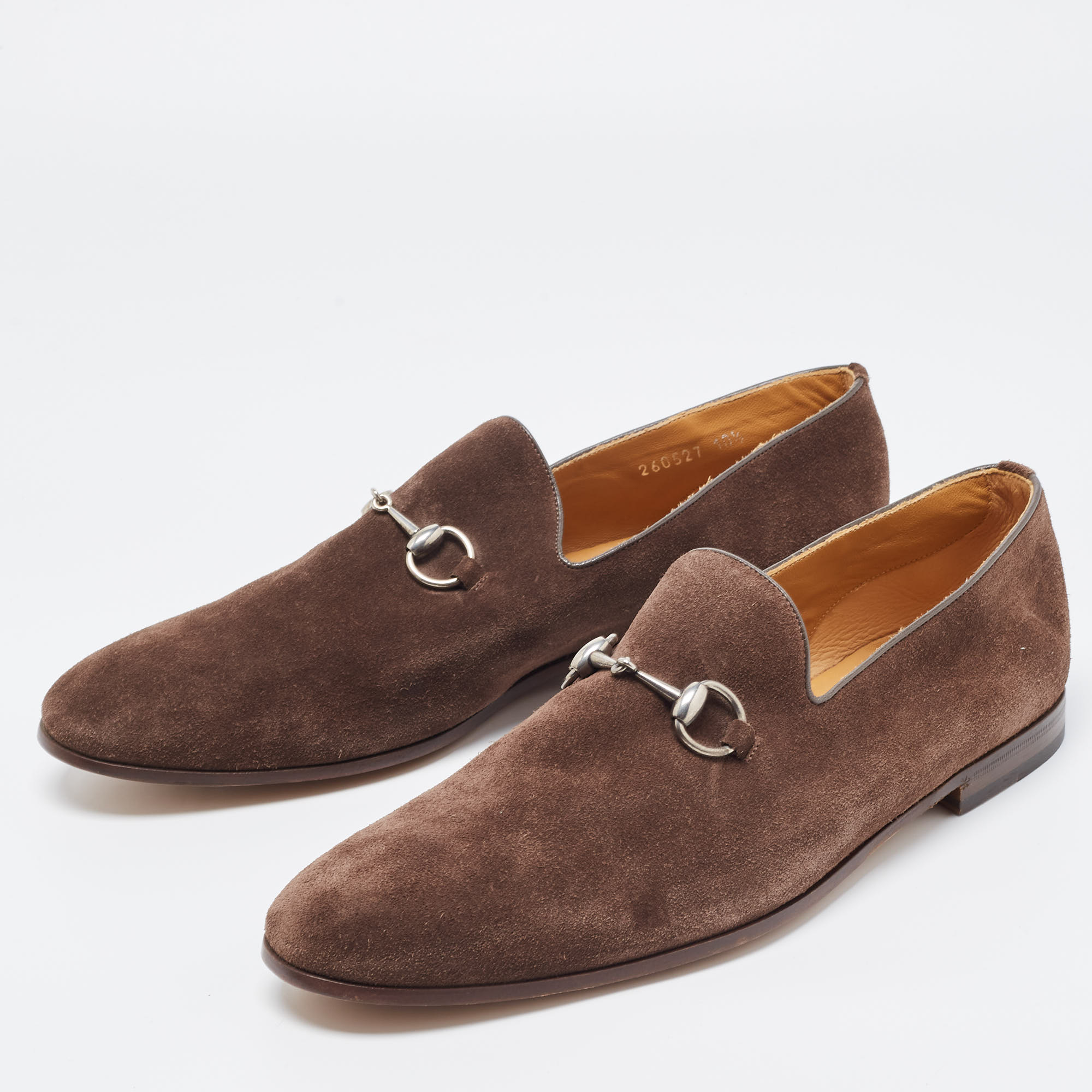 

Gucci Brown Suede Slip On Loafers Size