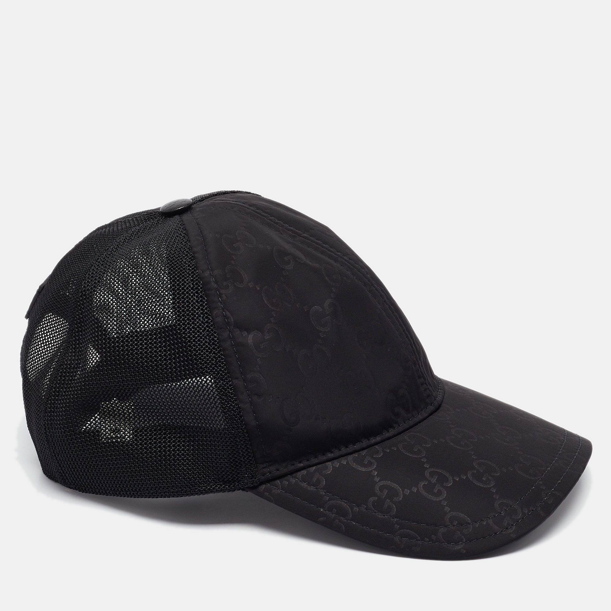 

Gucci Black GG Nylon and Mesh Baseball Cap