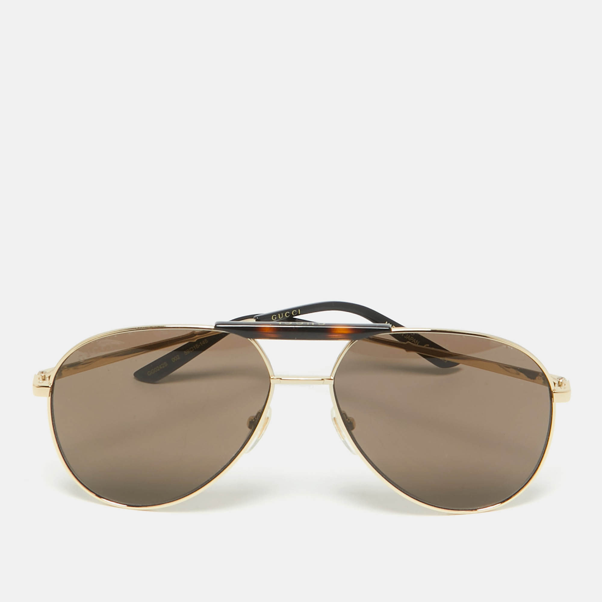 

Gucci Brown GG0242S Aviator Sunglasses