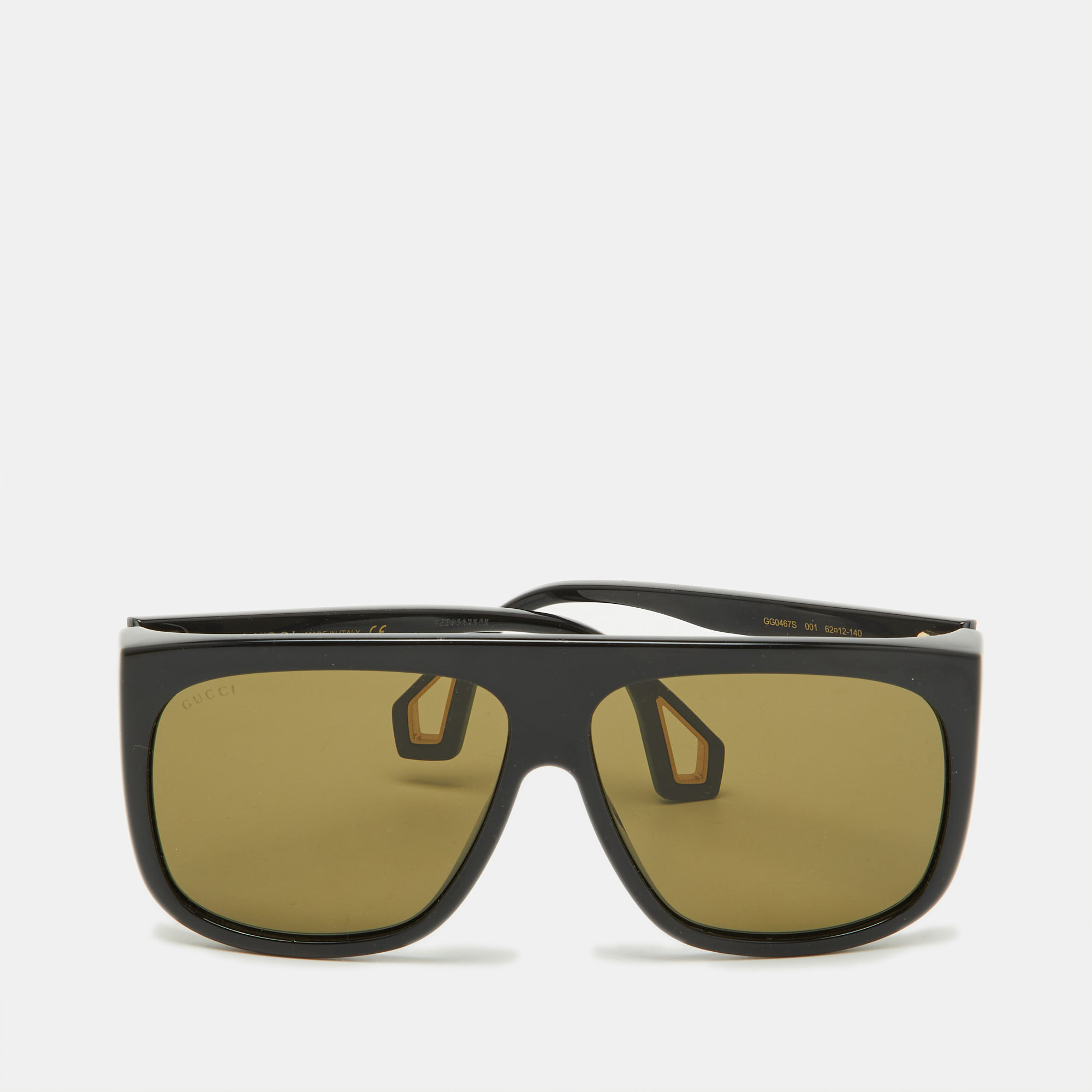 

Gucci Black/Green GG0467S Oversized Square Sunglasses