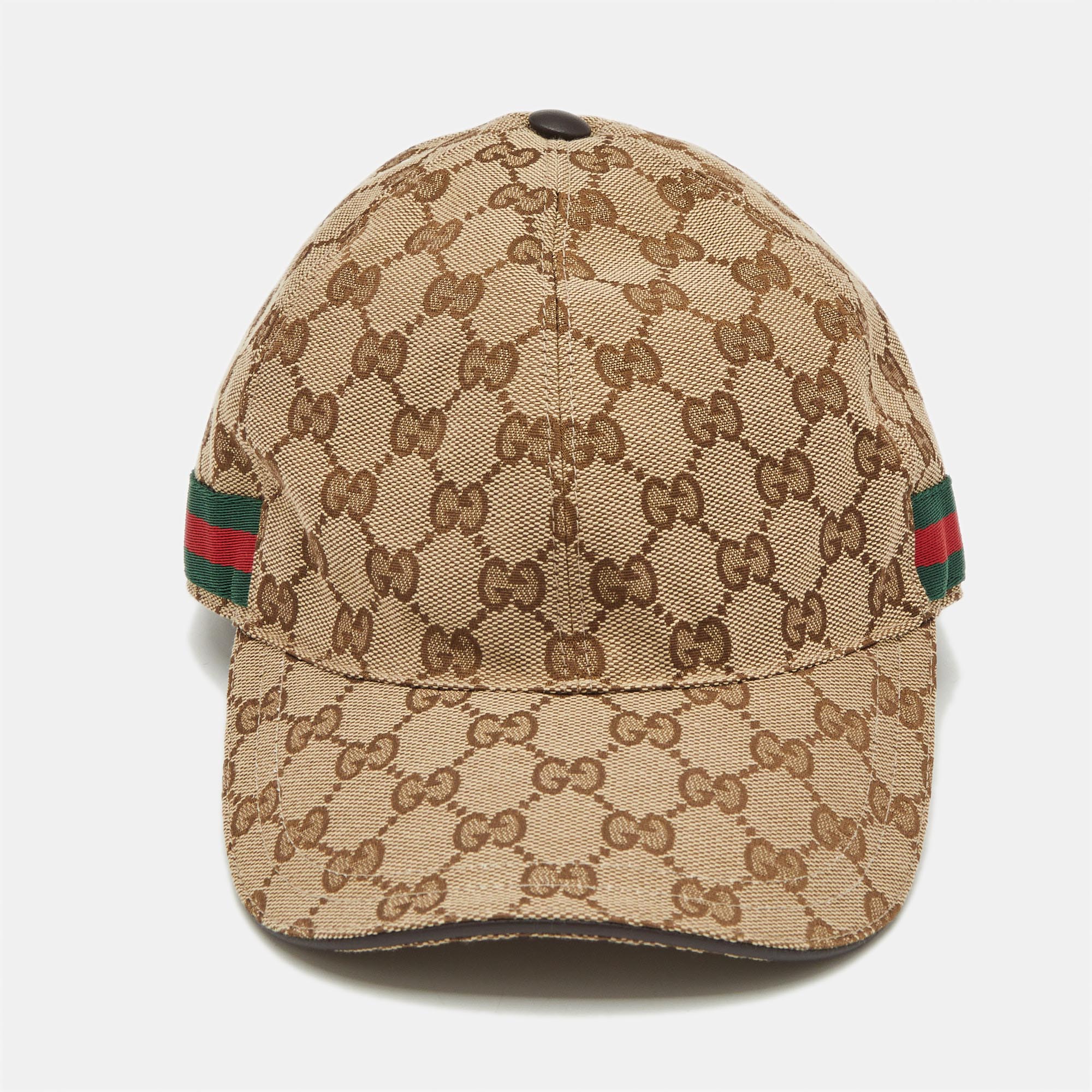 

Gucci Beige GG Canvas Baseball Cap