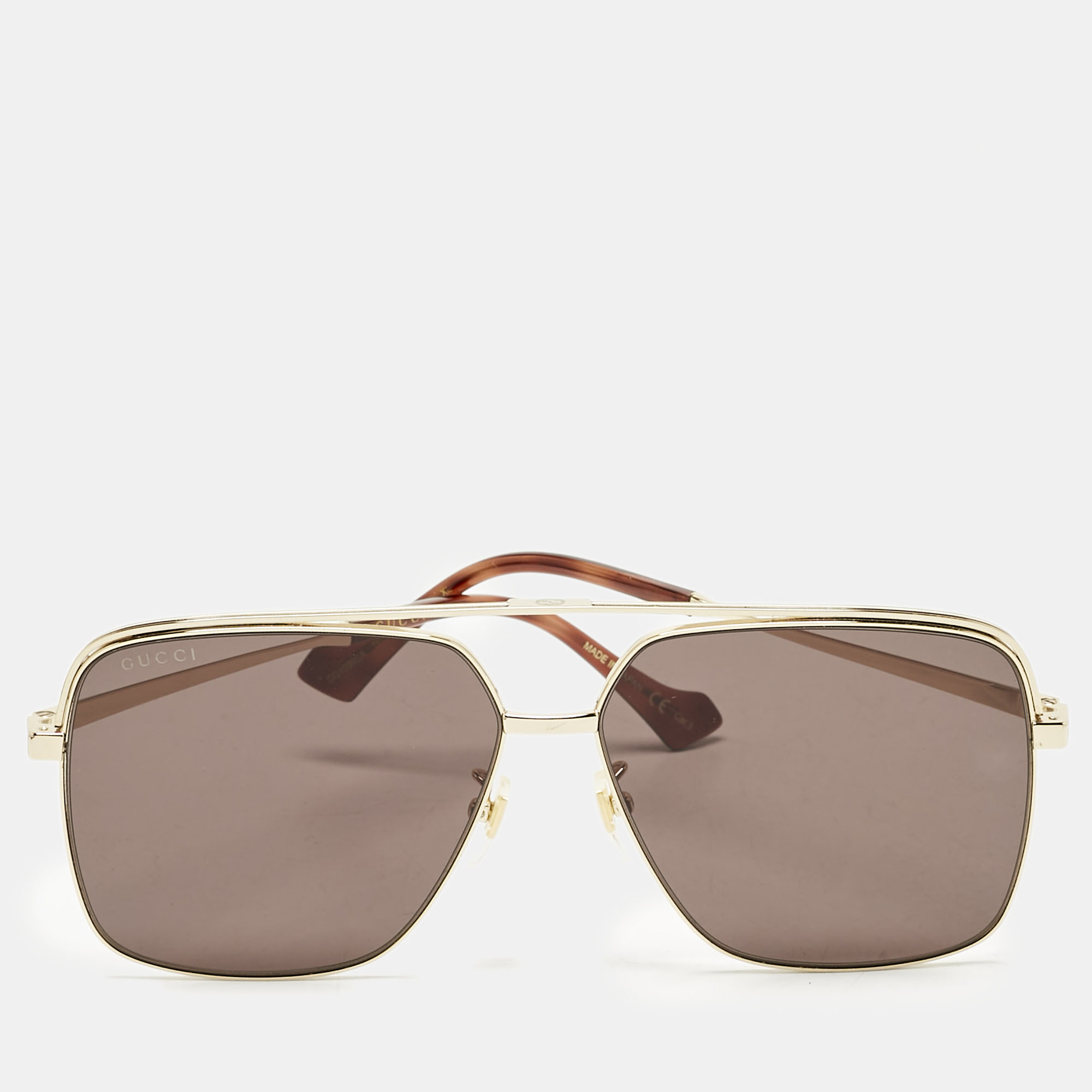

Gucci Black/Gold Tone GG1099SA Square Sunglasses