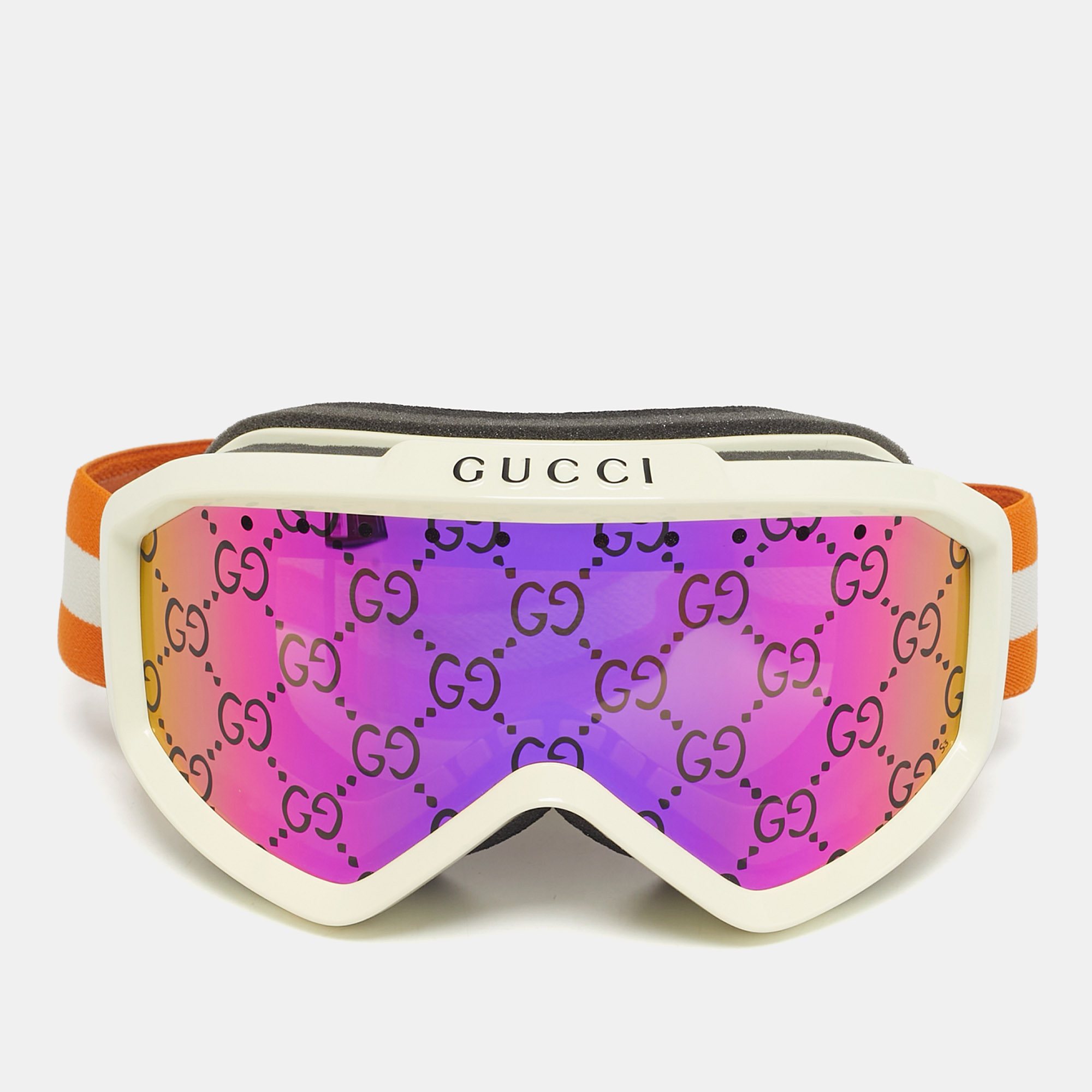 

Gucci Orange/Iridescent GG1210S Ski Goggles