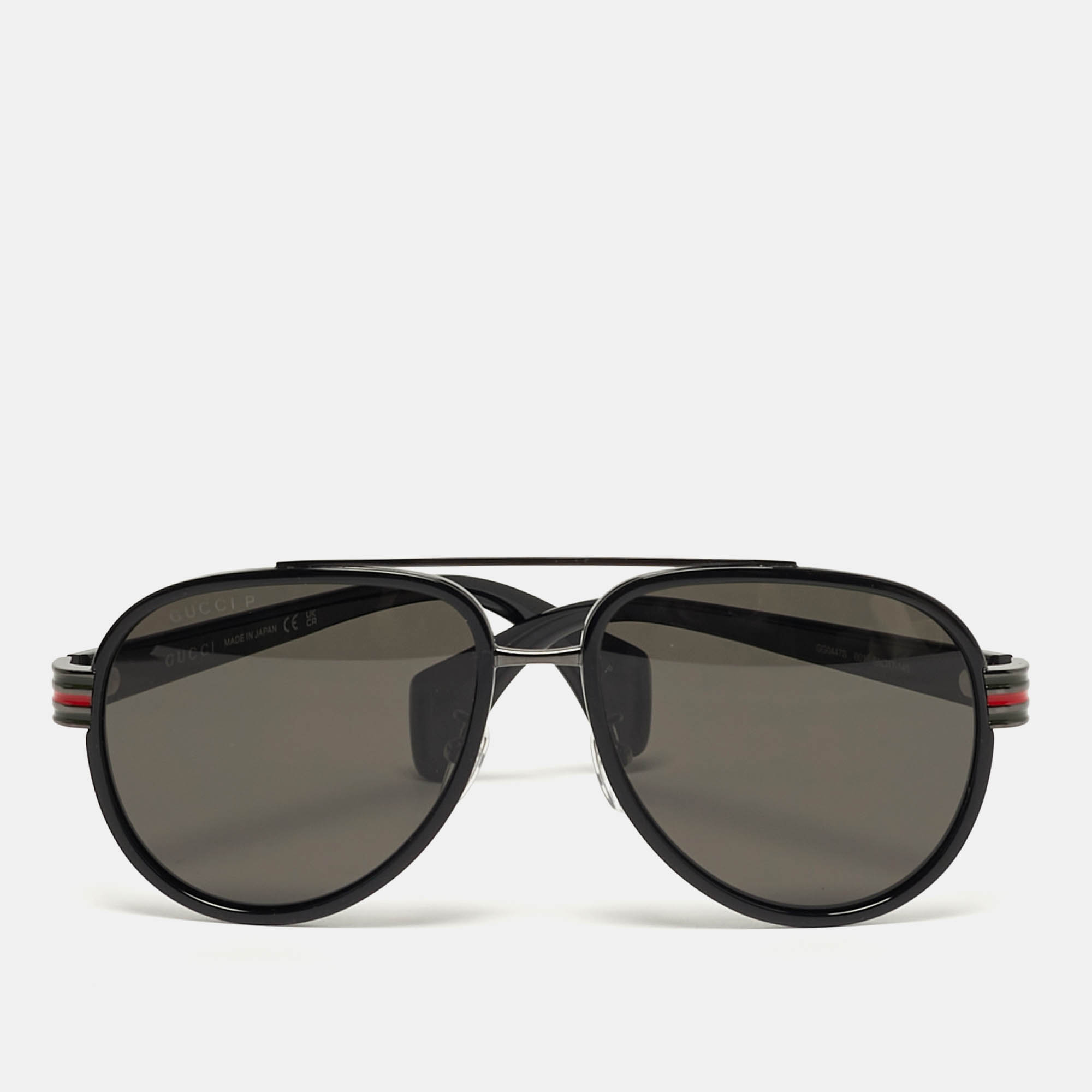 

Gucci Black GG0447S Web Aviator Sunglasses