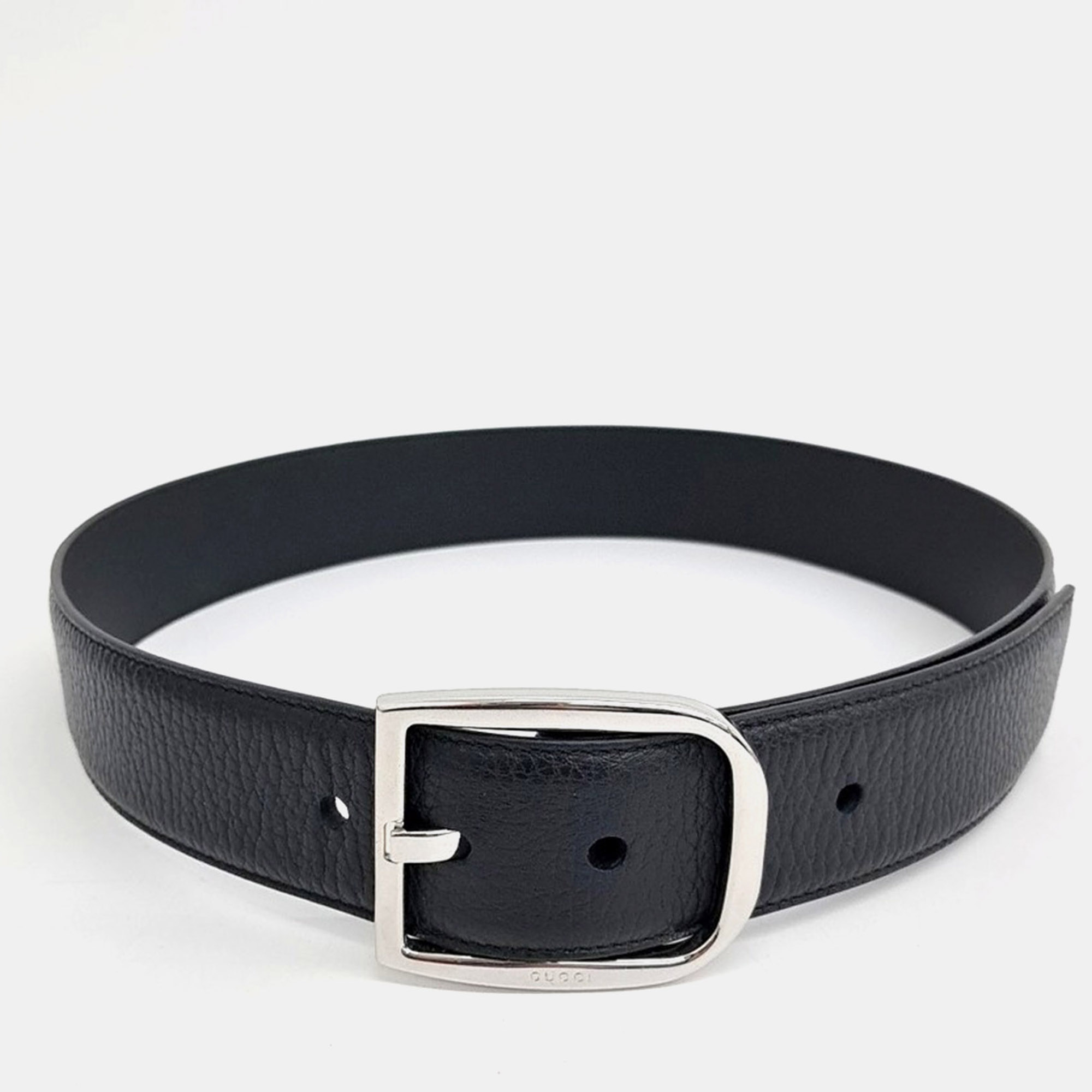 

Gucci Micro Cimaline Black Leather Belt