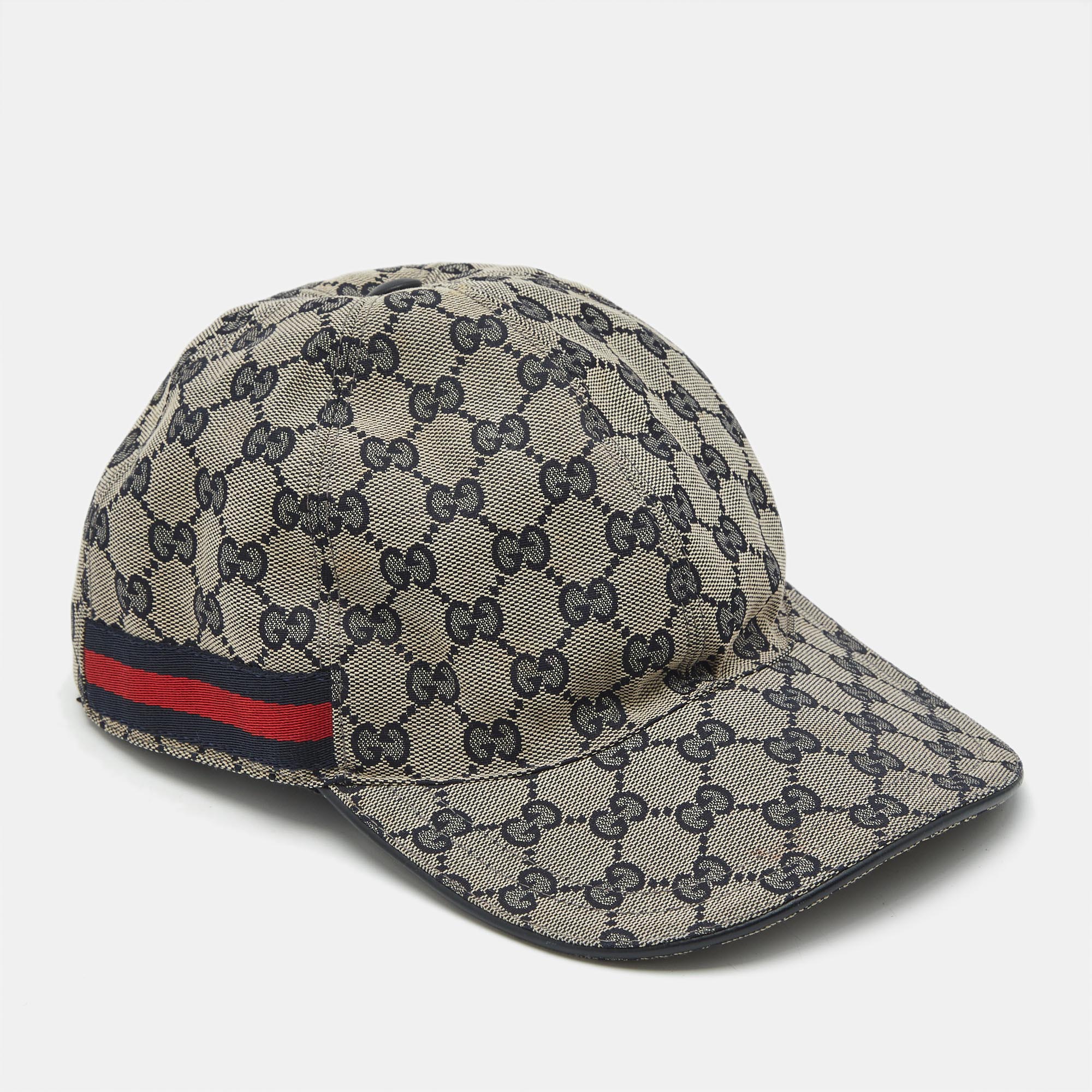 

Gucci Beige/Blue GG Canvas Baseball Cap M