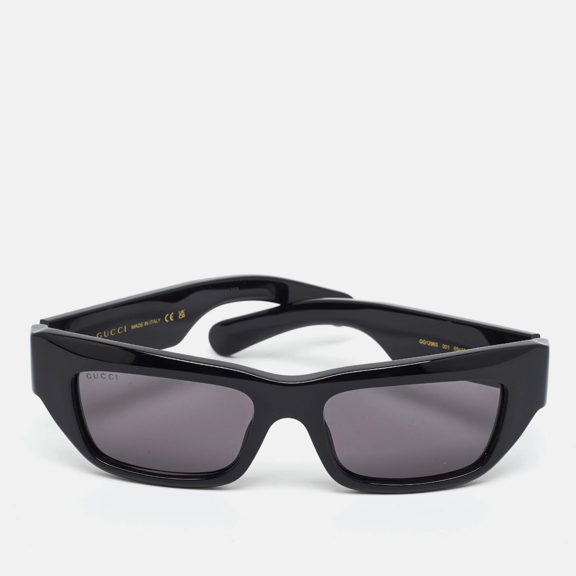 

Gucci Black GG1296S 001 Frame Rectangle Sunglasses