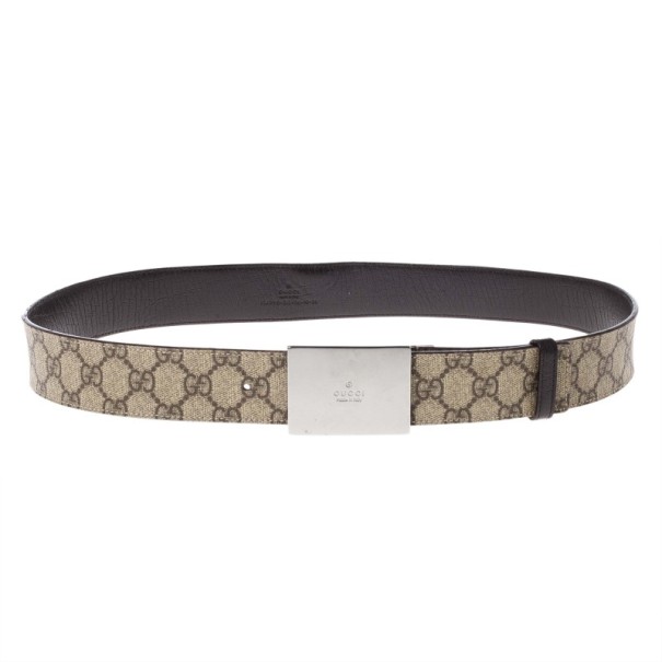 Pre Owned Gucci Beige Guccissima Leather Belt 90CM