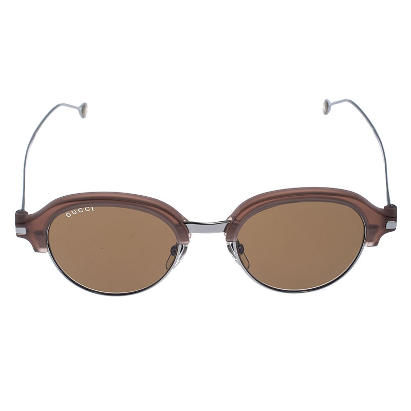 

Gucci Brown/Olive GG 2259-S Myfea Round Sunglasses