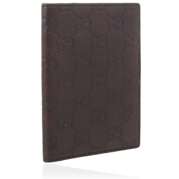 Gucci Brown Guccissima Leather Passport Case Gucci