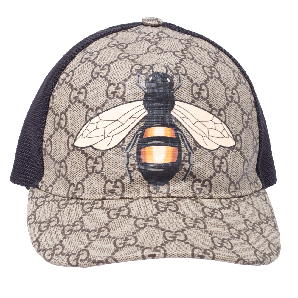 

Gucci Ebony Bee Print GG Supreme Baseball Cap, Multicolor