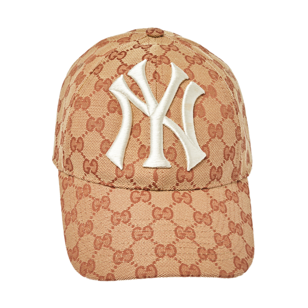 

Gucci Beige Monogram Canvas NY Yankees Baseball Cap