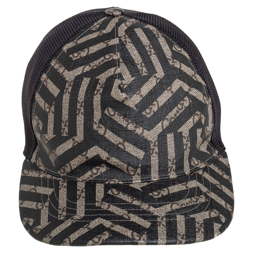 

Gucci Ebony & Beige GG Caleido Canvas Baseball Cap