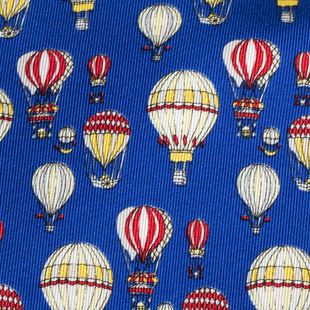 

Gucci Blue Hot Air Balloon Print Silk Tie