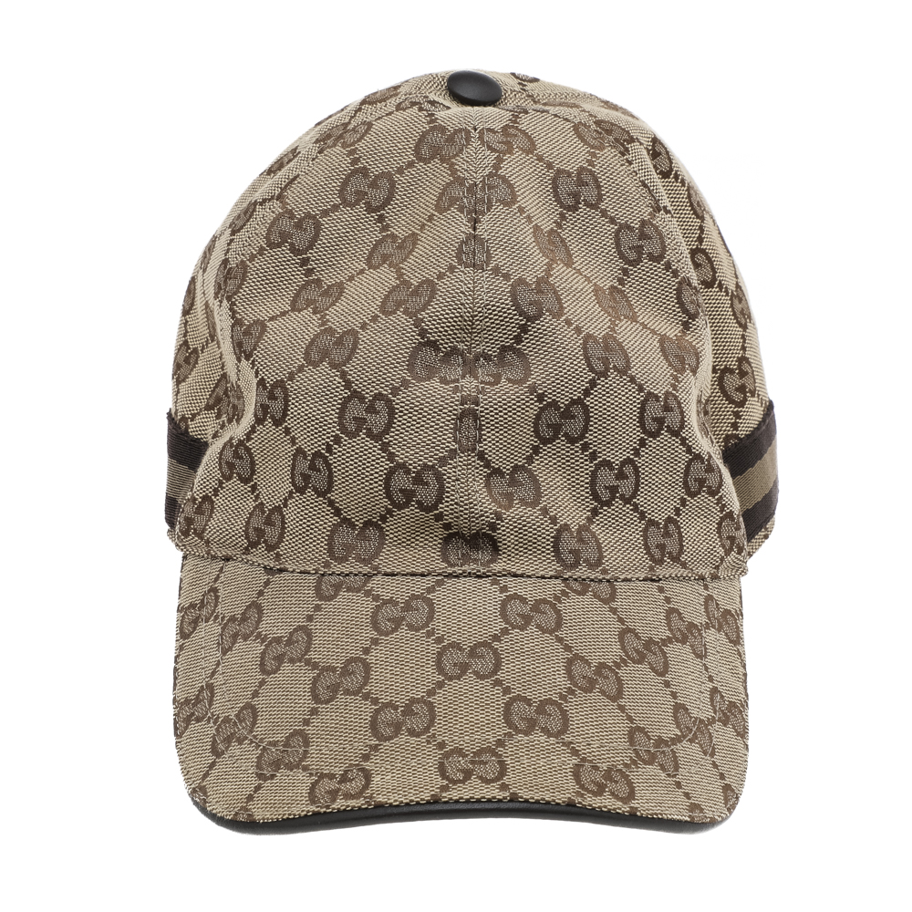 

Gucci Beige Monogram Web Baseball Cap