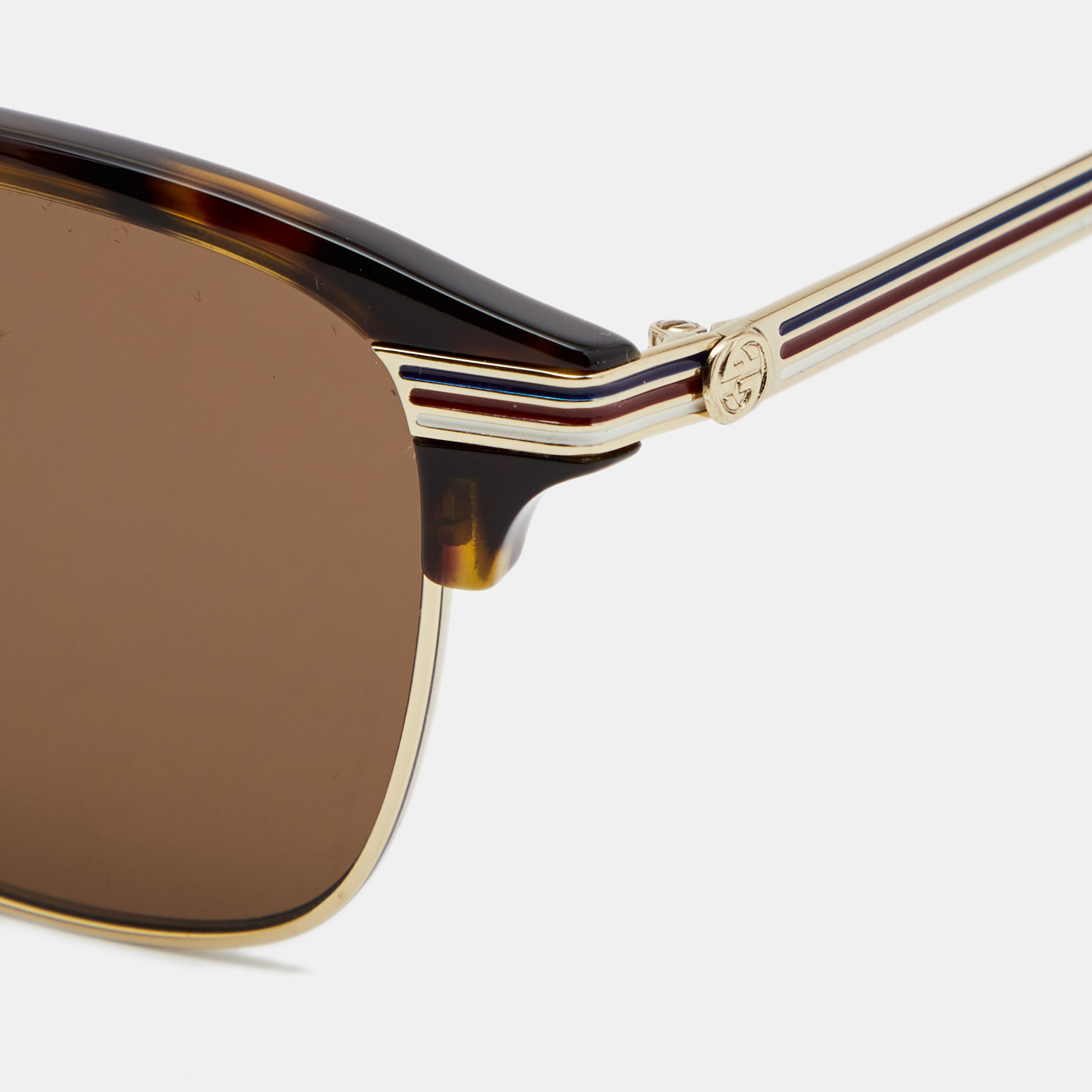

Gucci Dark Havana/ Brown Gradient GG0241S Wayfarer Sunglasses
