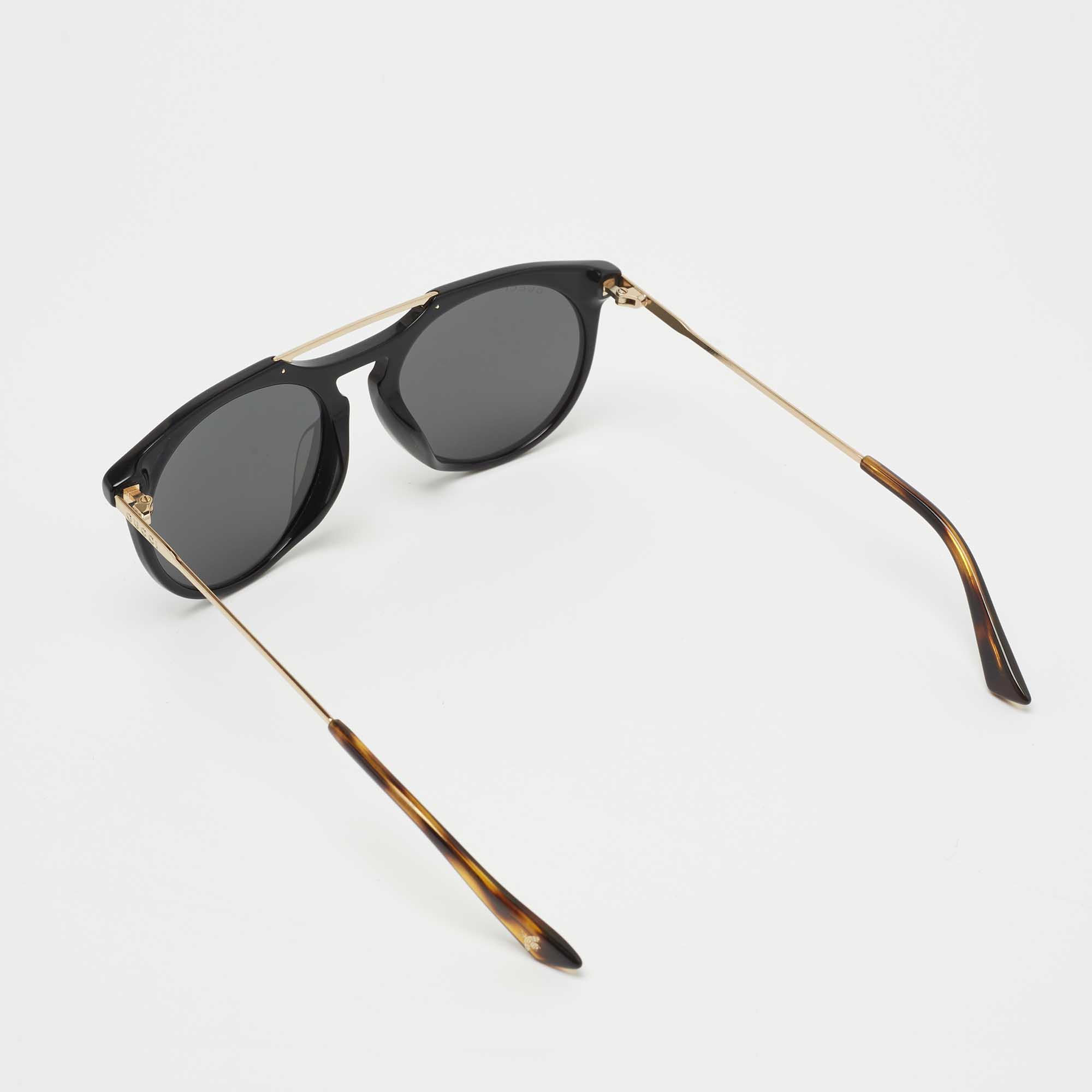 

Gucci Black GG0320S Round Sunglasses