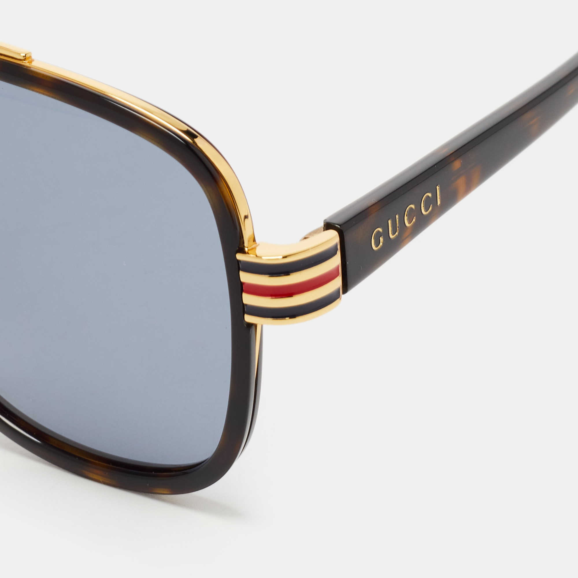 

Gucci Dark Brown/Gold GG04448S Square Sunglasses