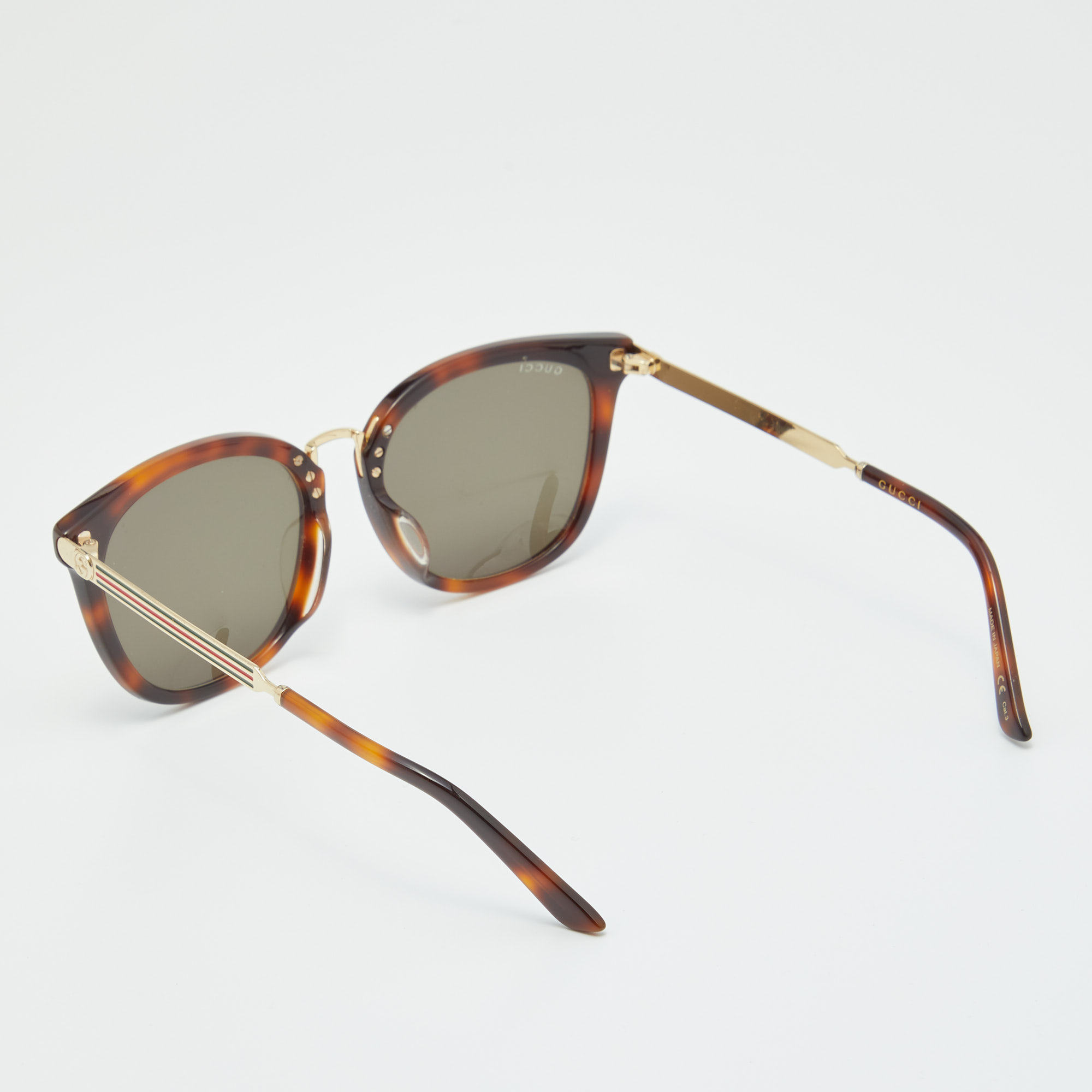 

Gucci Brown Havana/Grey GG0079SK Aviator Sunglasses