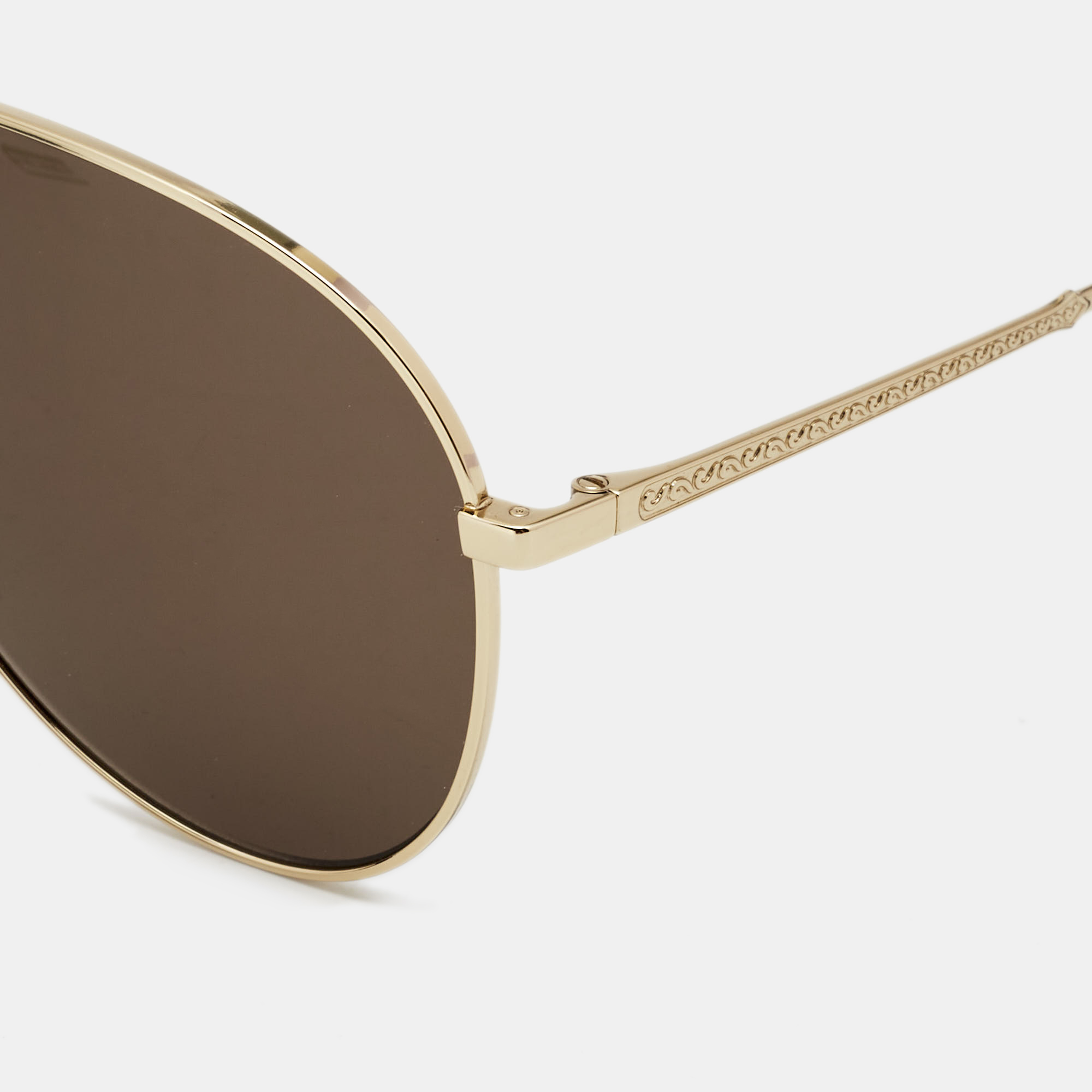 

Gucci Brown/Gold GG0242S Aviator Sunglasses