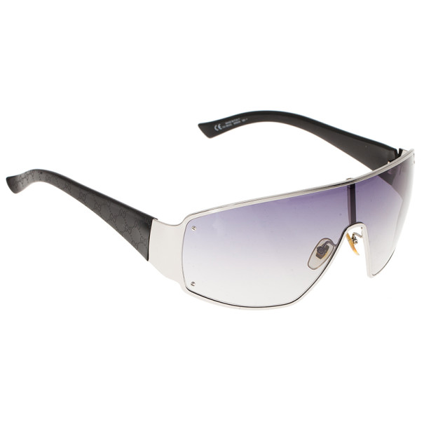 مملوكة مسبقًا Gucci Black GG Shield Sunglasses