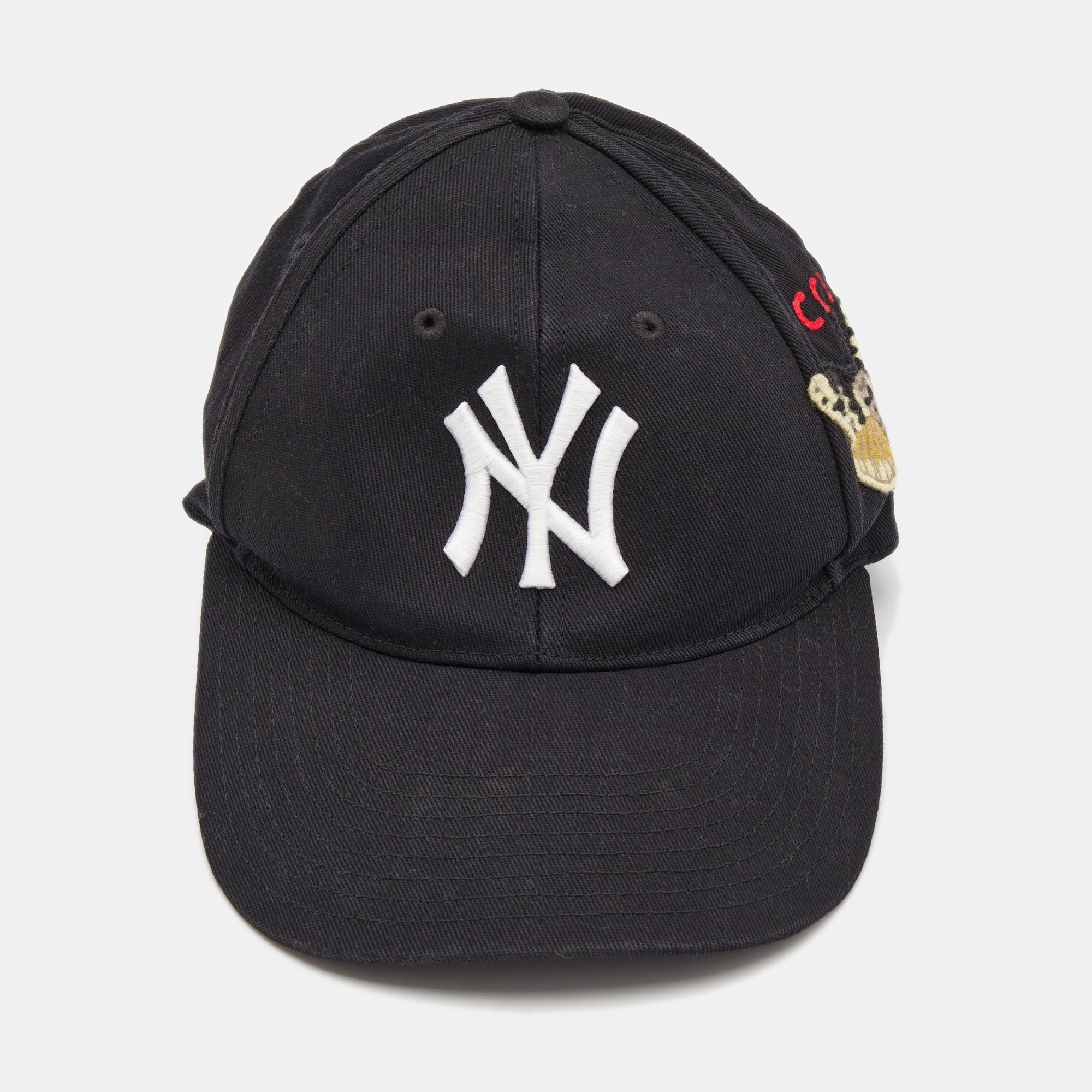 

Gucci Black NY Yankees Butterfly Cotton Baseball Cap
