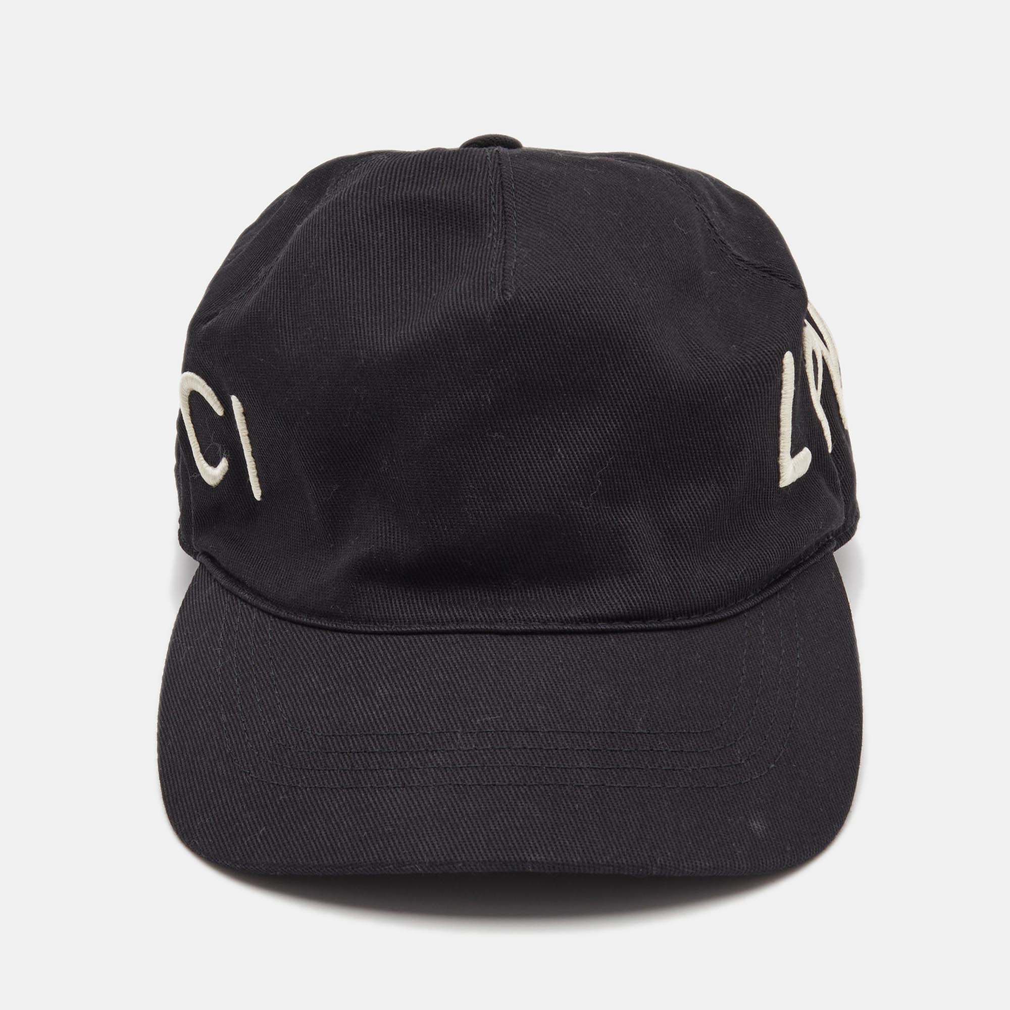 

Gucci Black Loved Embroidered Canvas Baseball Cap