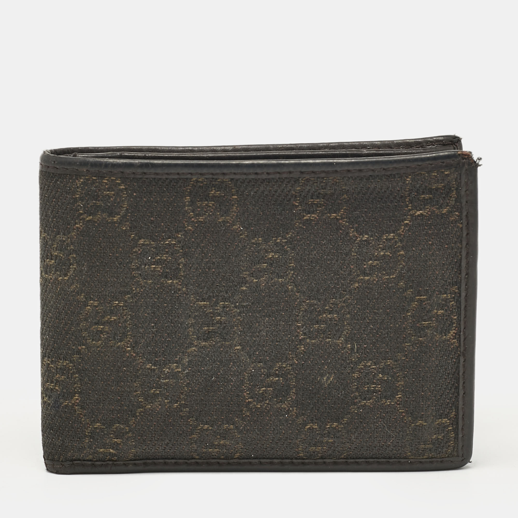 

Gucci Dark Brown GG Canvas and Leather Bifold Wallet