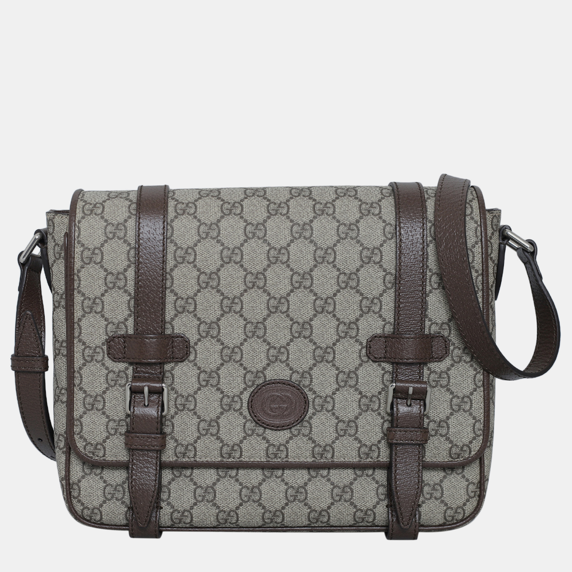 

Gucci Brown GG Supreme Messenger Bag