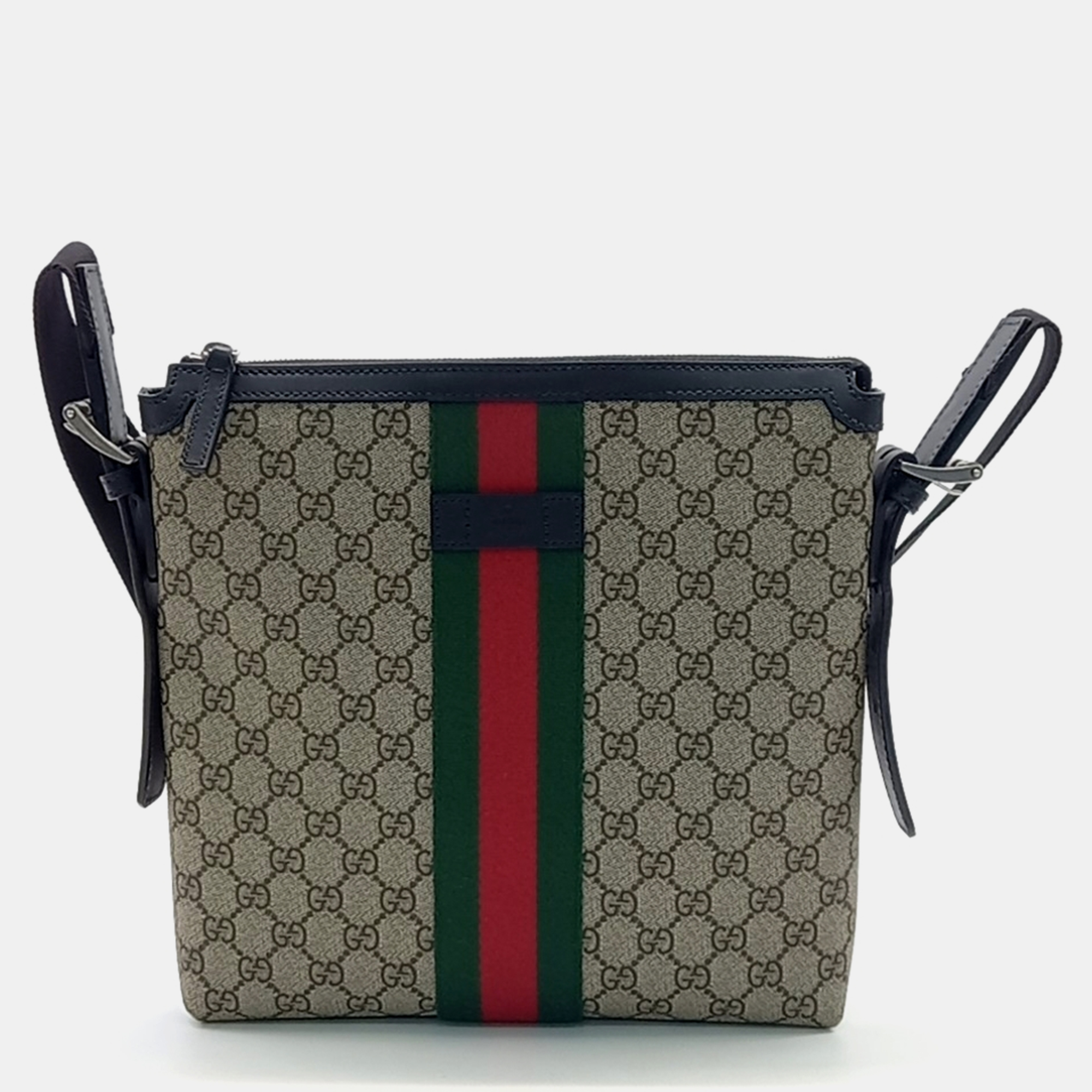 

Gucci Beige PVC Supreme Crossbody Bag