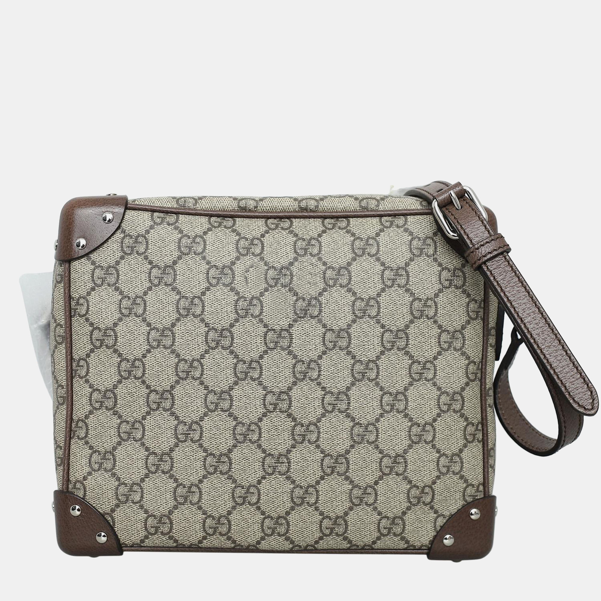 

Gucci GG Supreme Soft Trunk Messenger Bag, Beige