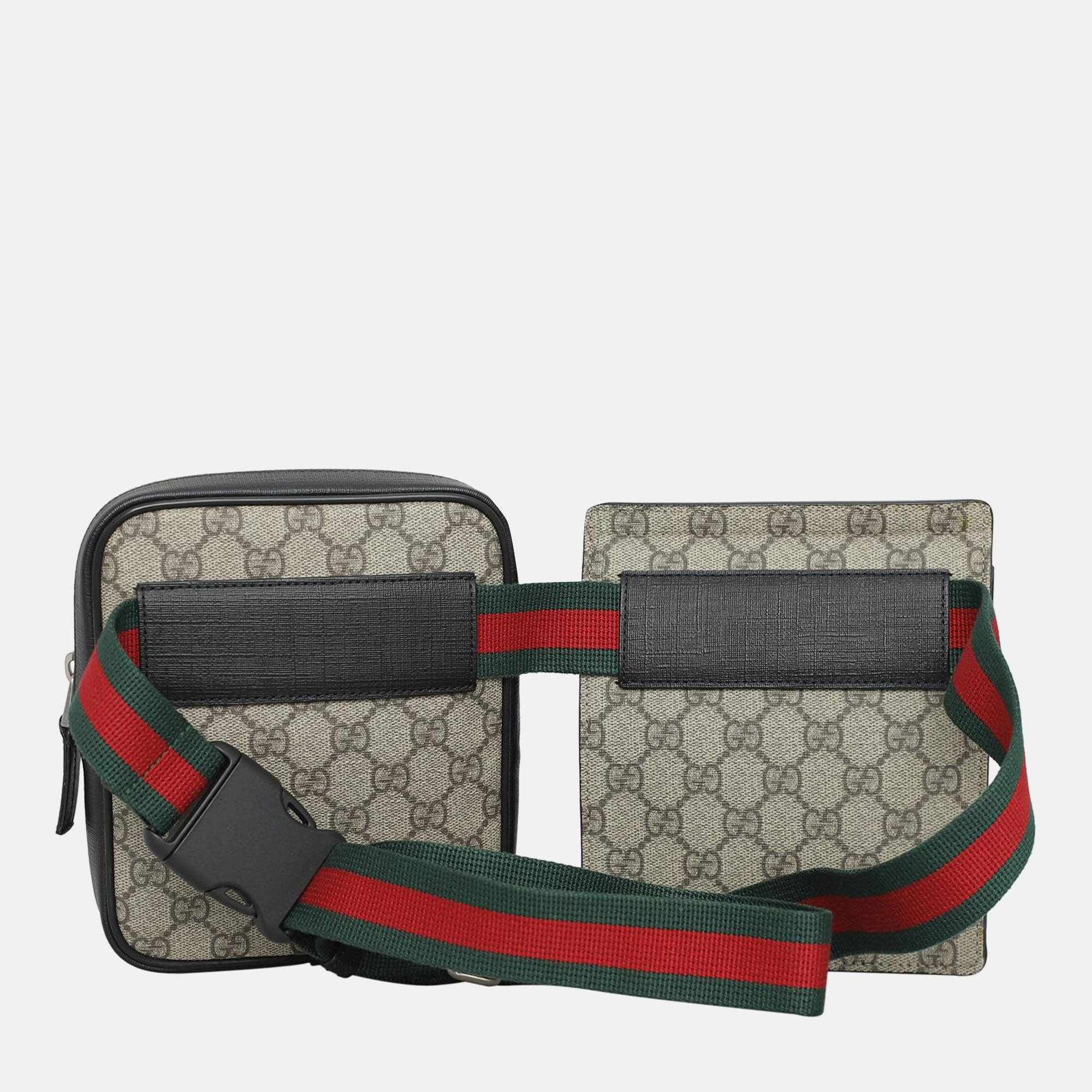 Gucci GG Supreme Double Pocket Belt Bag 3