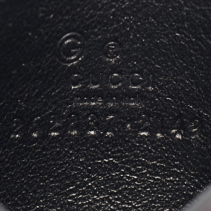Gucci Black Microguccissima Leather Card Holder 