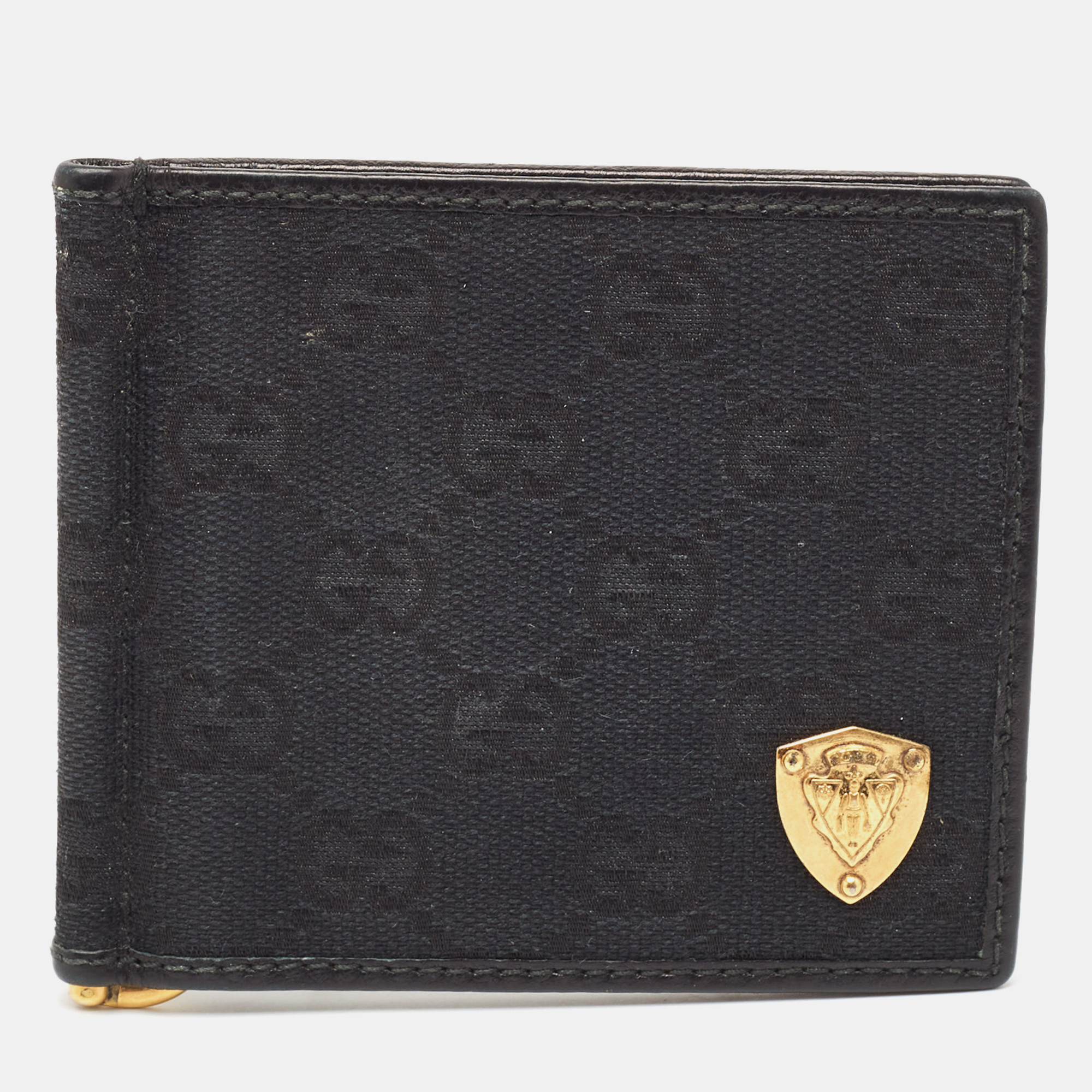 

Gucci Black GG Canvas Hysteria Money Clip Wallet