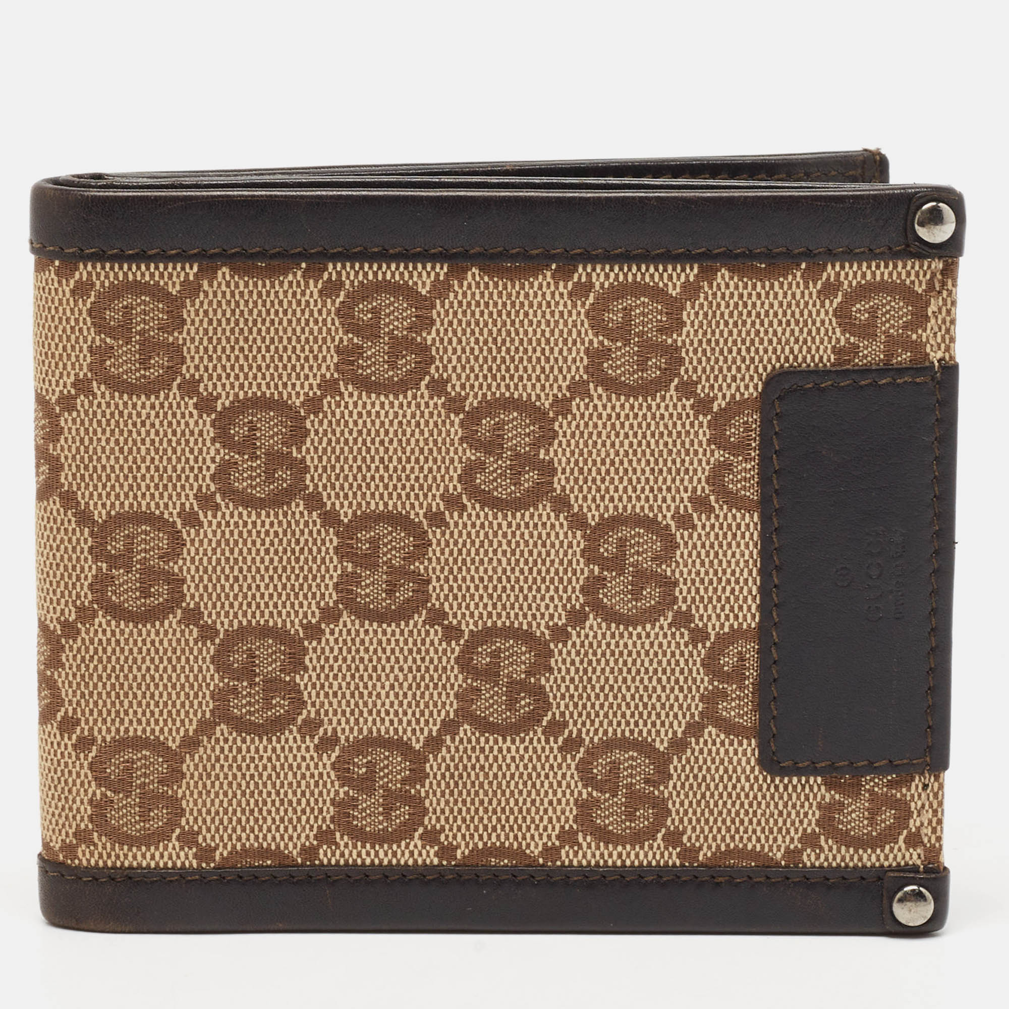 

Gucci Beige/Brown GG Canvas and Leather Bifold Wallet