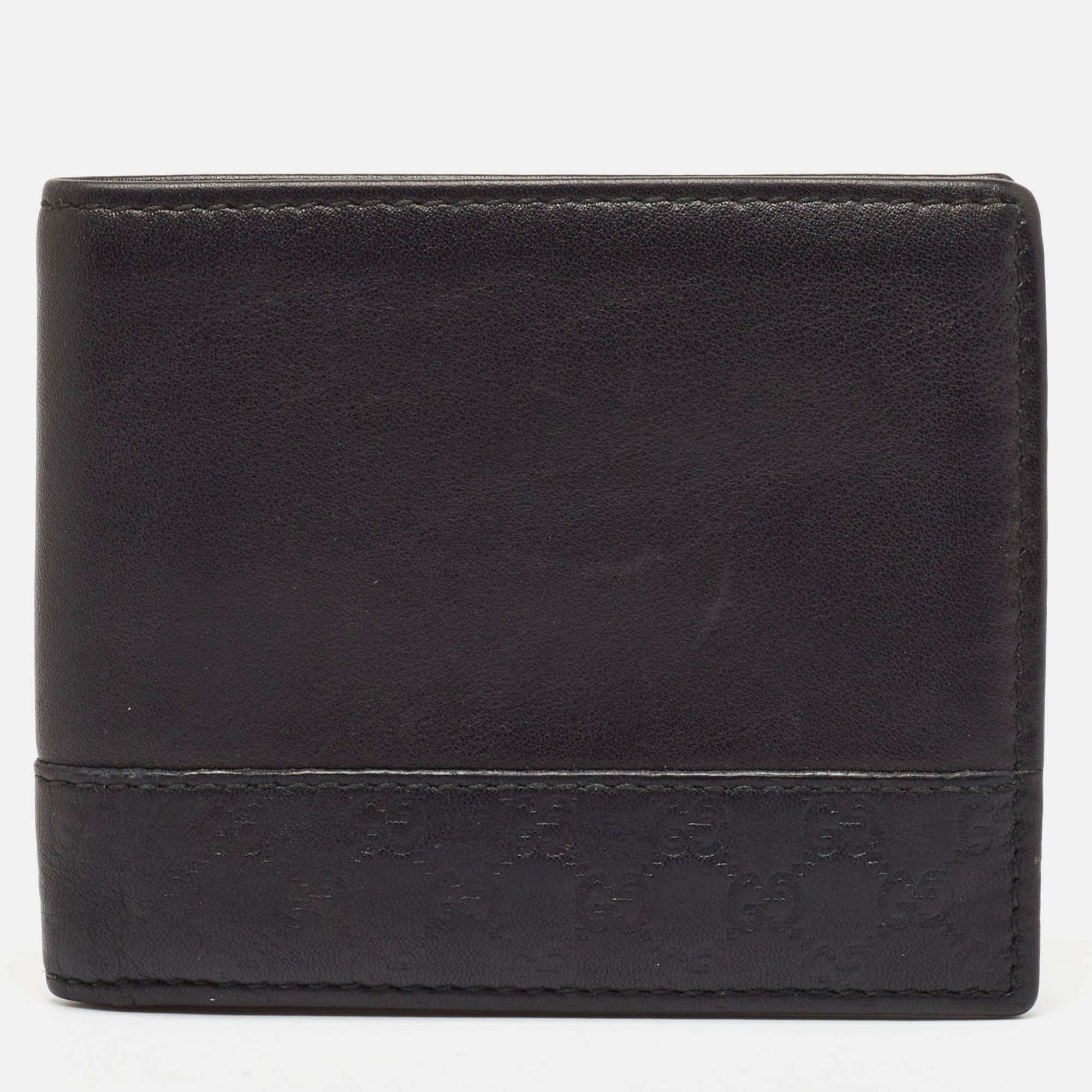 

Gucci Black Microguccissima Leather Bifold Wallet