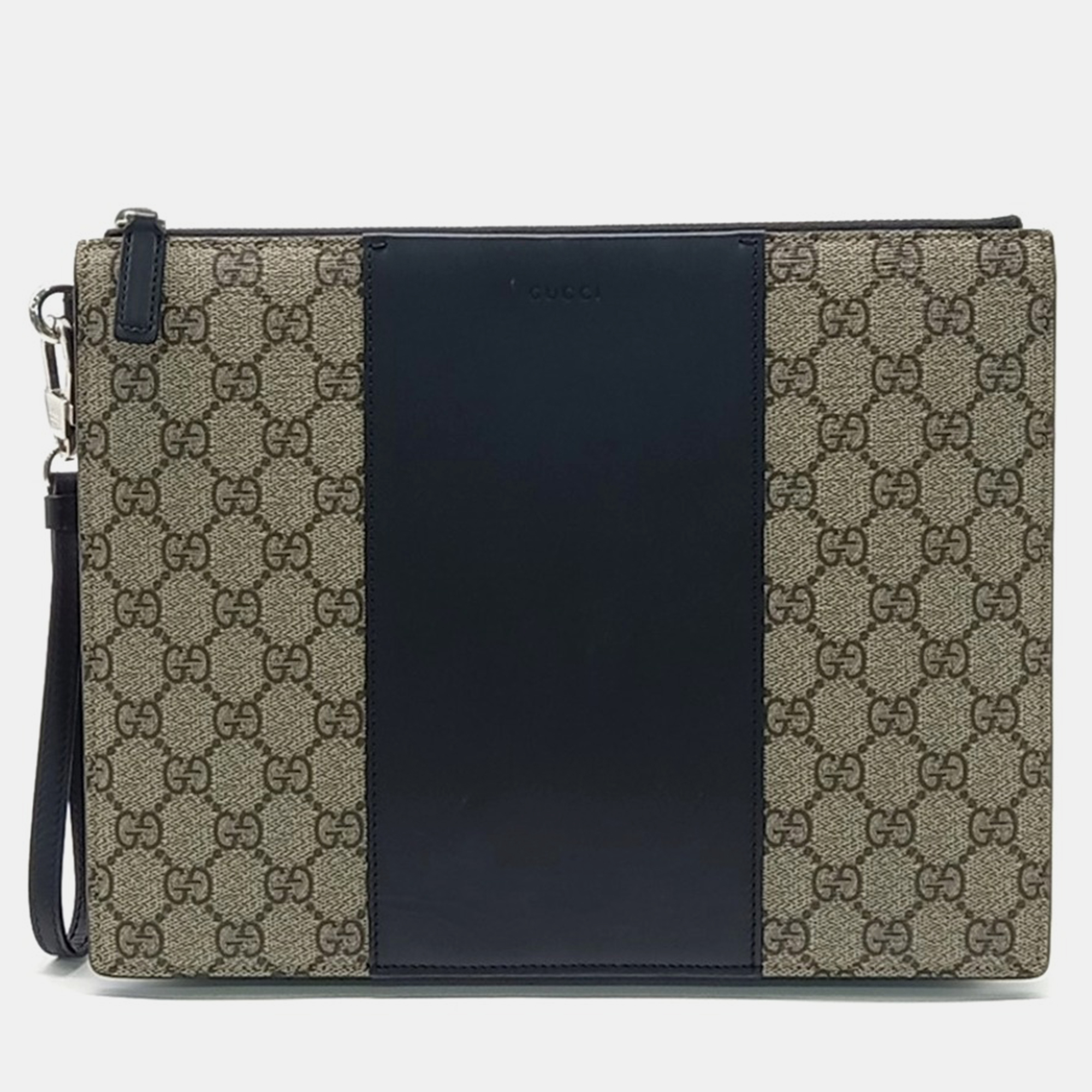 

Gucci GG Supreme Clutch bag, Beige