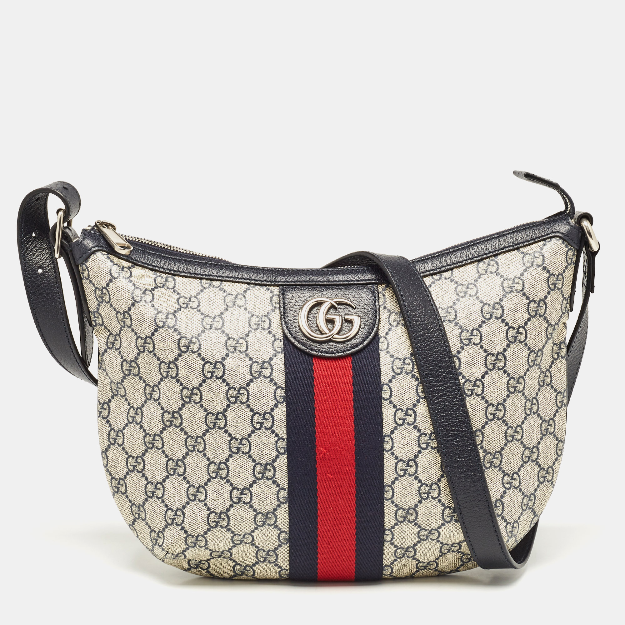 

Gucci Blue GG Supreme Canvas  Ophidia Crossbody Bag