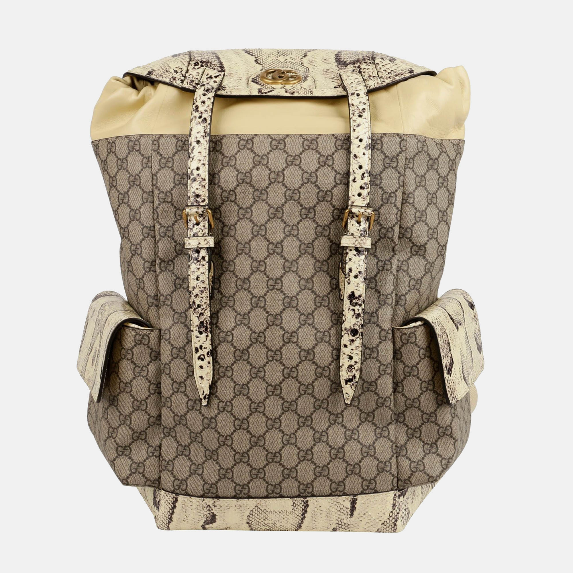 

Gucci GG Logo Backpack, Beige