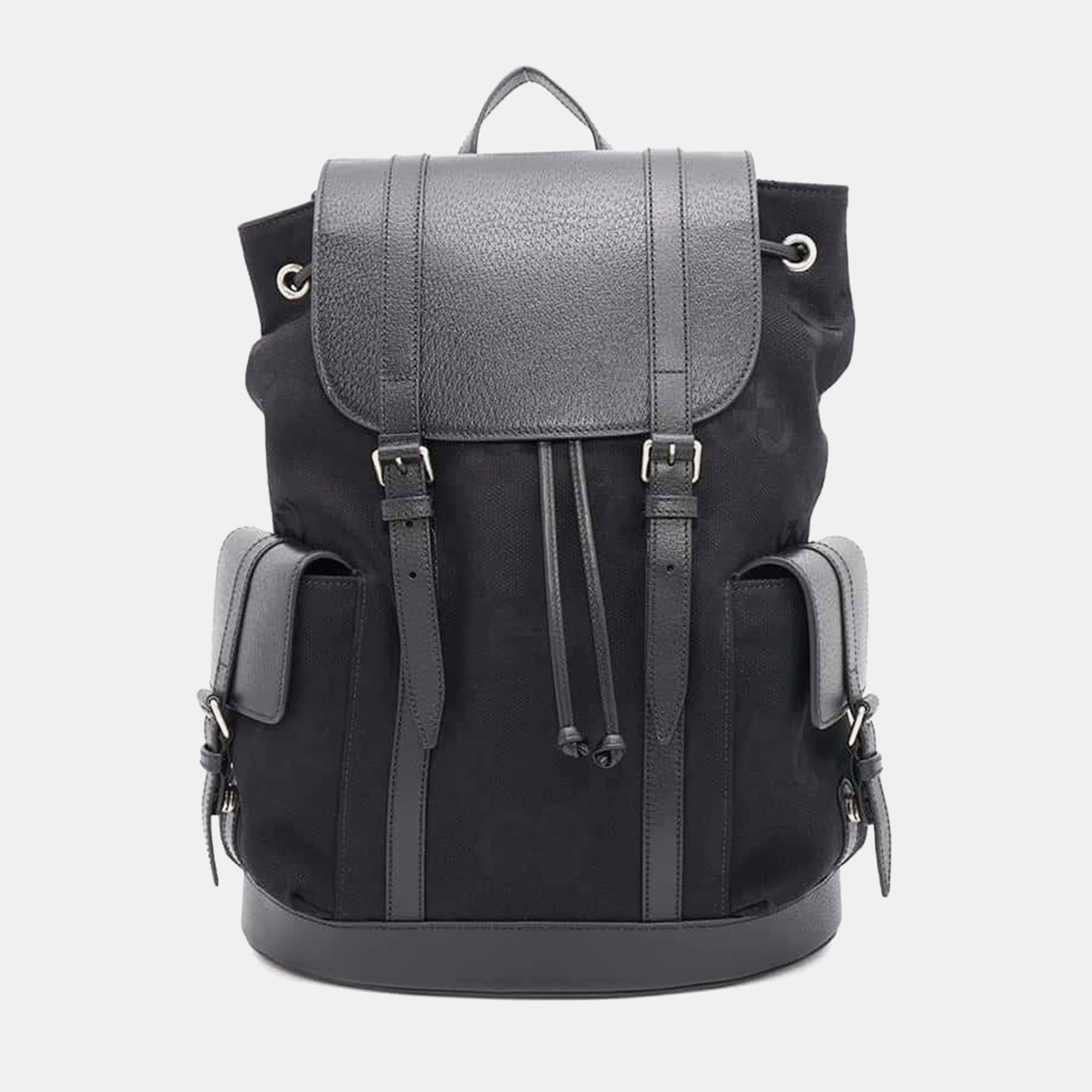 

Gucci Black Canvas and Leather Jumbo GG Backpack
