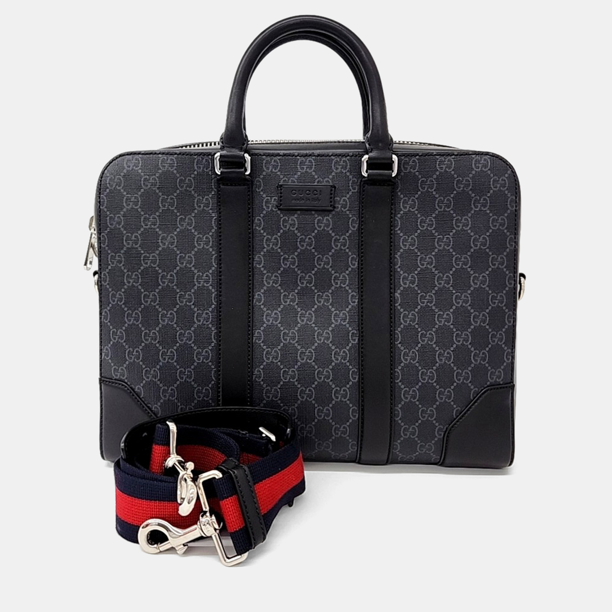 

Gucci Black PVC Briefcase
