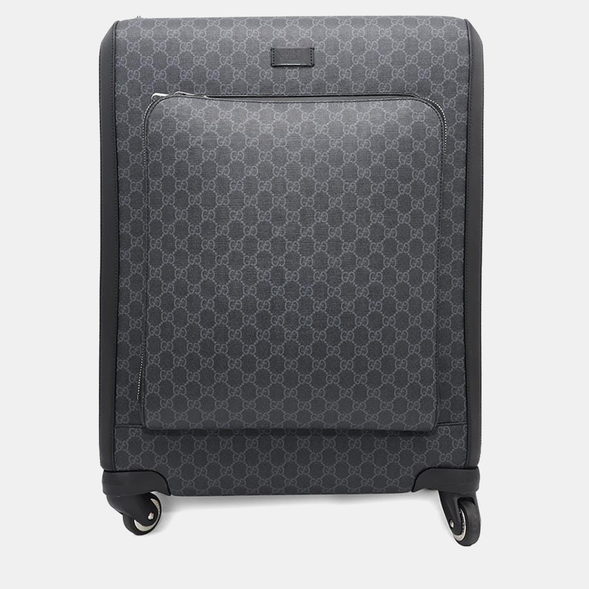 

Gucci Gg Supreme Suitcase Black Pvc Leather