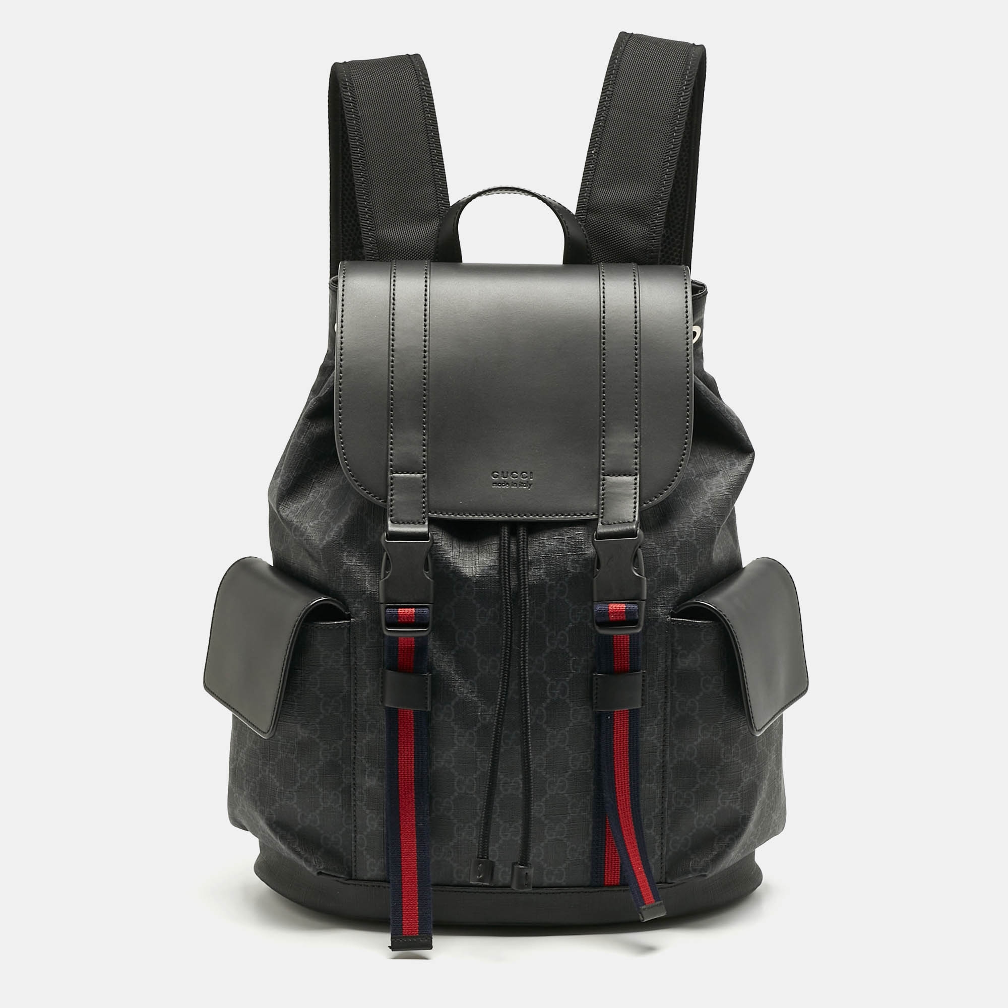

Gucci Black GG Supreme Canvas Backpack