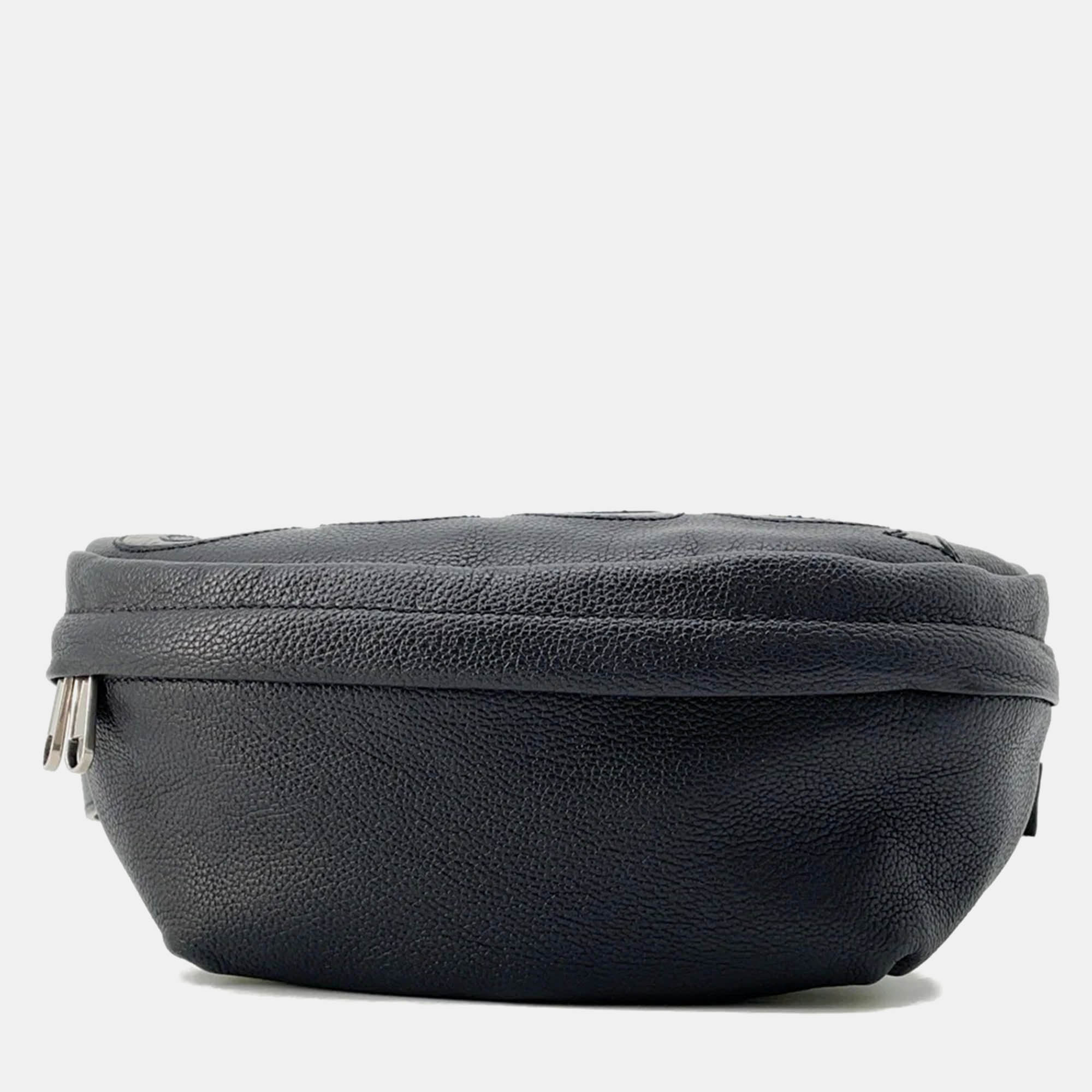 

Gucci Inlay Logo Belt Bag Black Leather