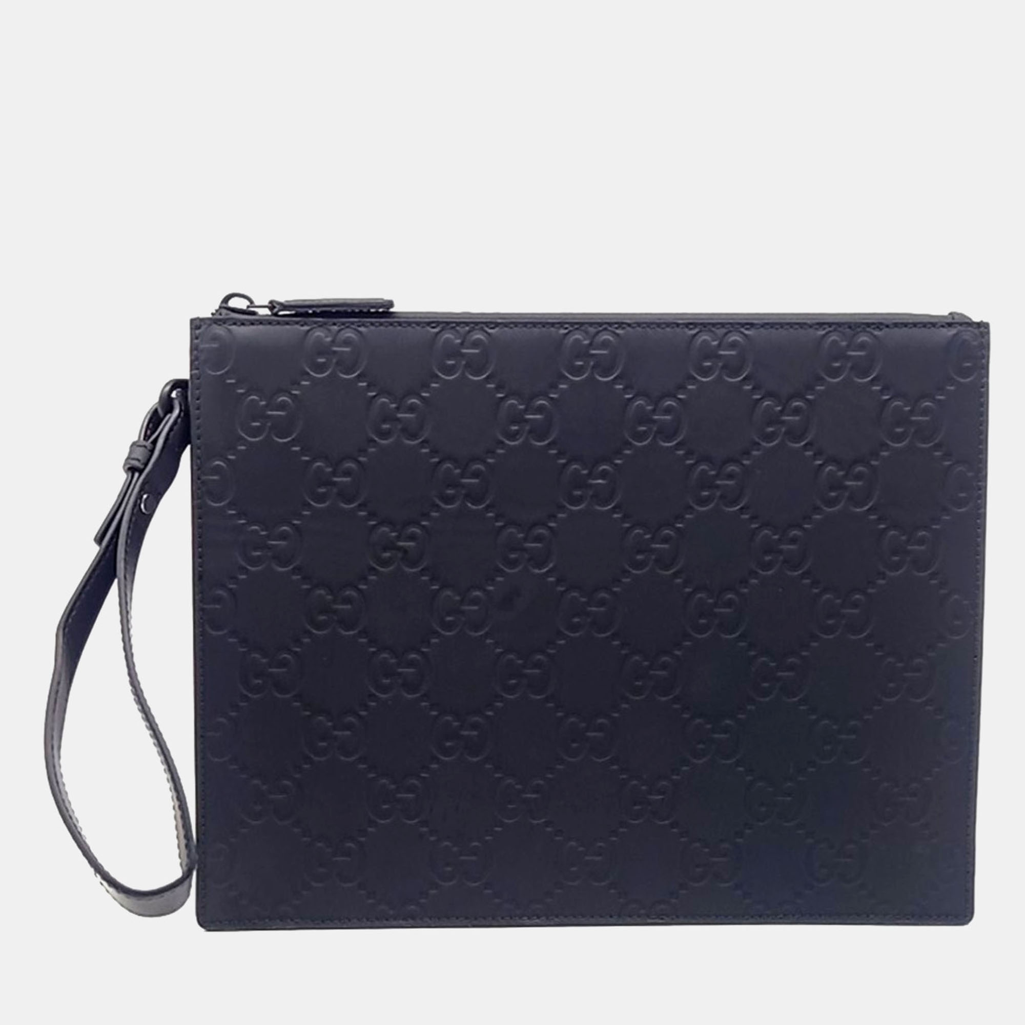 

Gucci Black Rubber Rubber Effect Pouch