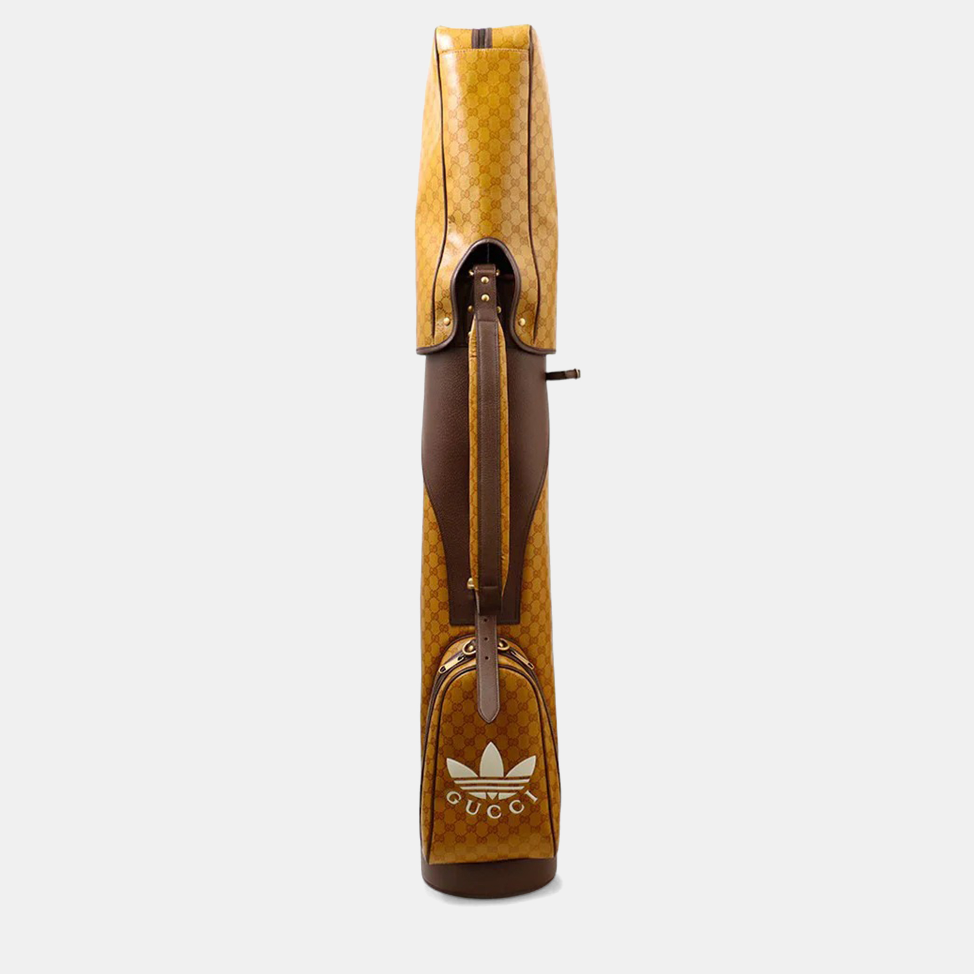 

Gucci Adidas Collaboration Gg Crystal Golf Bag Camel/Brown Leather