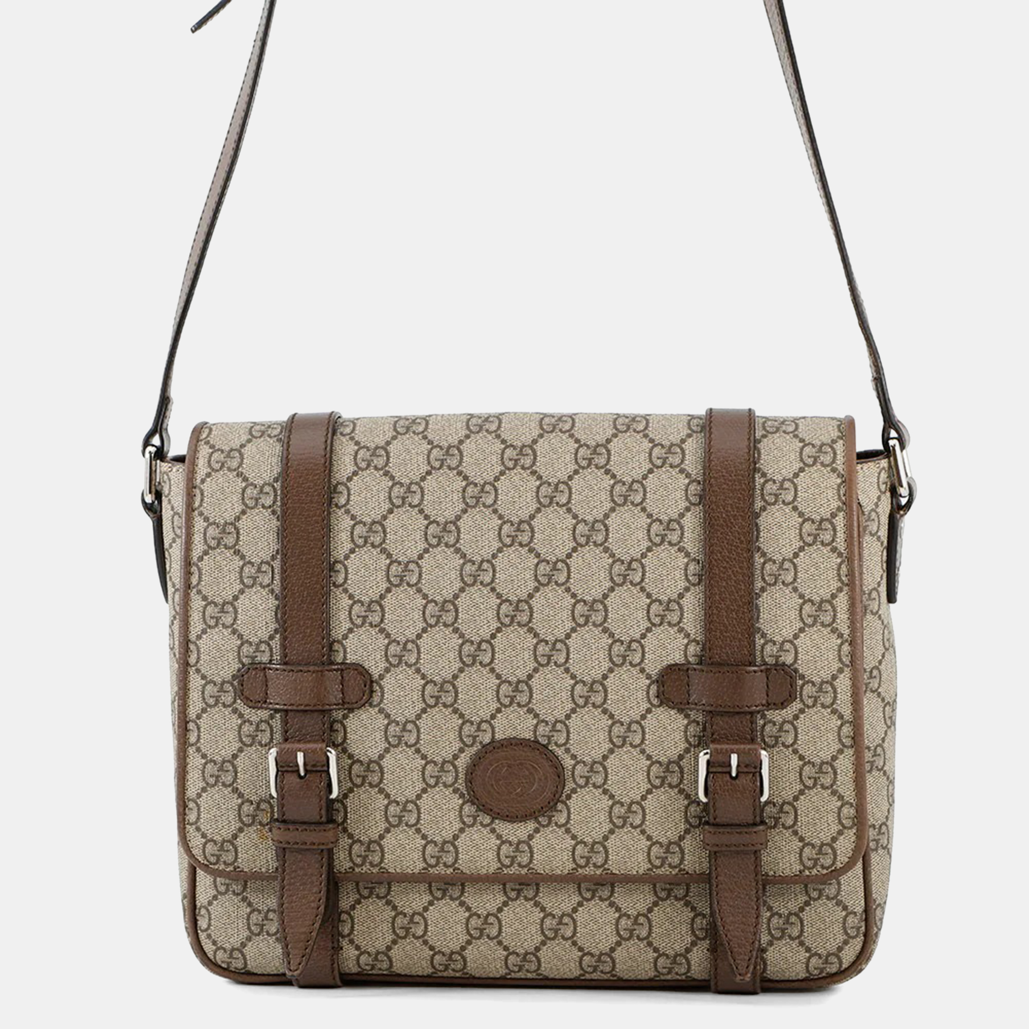 

Gucci Gg Supreme Messenger Bag Red Gg Supreme Leather, Brown