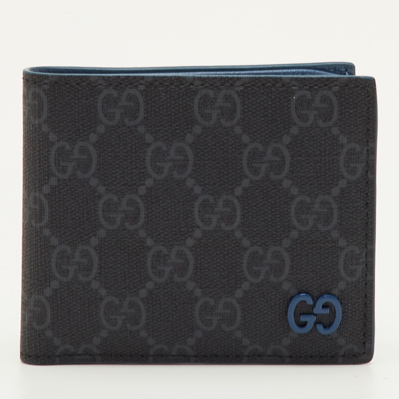 

Gucci Ash Grey GG Supreme Canvas Bifold Wallet