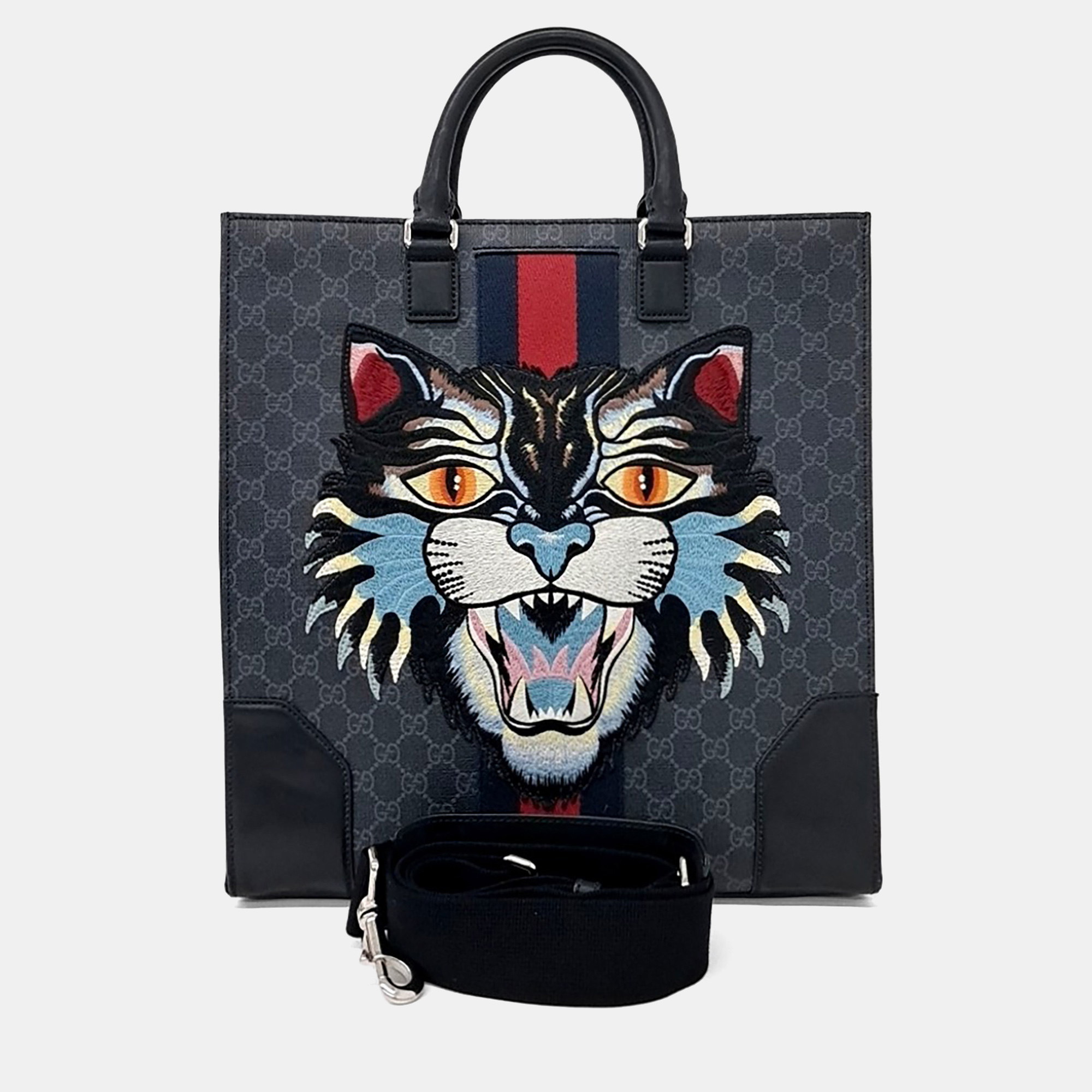 

Gucci Grey PVC Pvc Tote And Shoulder Bag