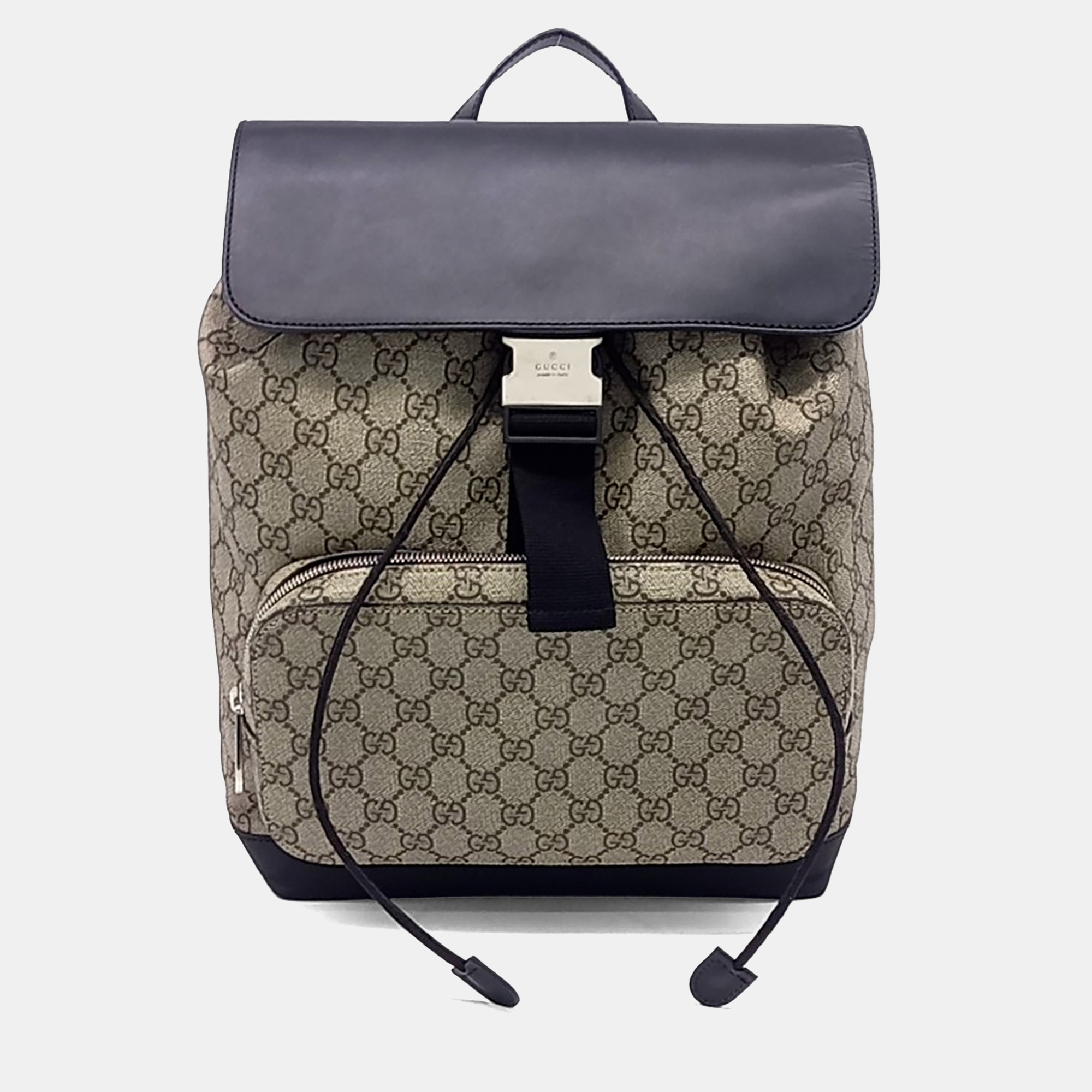 

Gucci Beige Black PVC Backpack